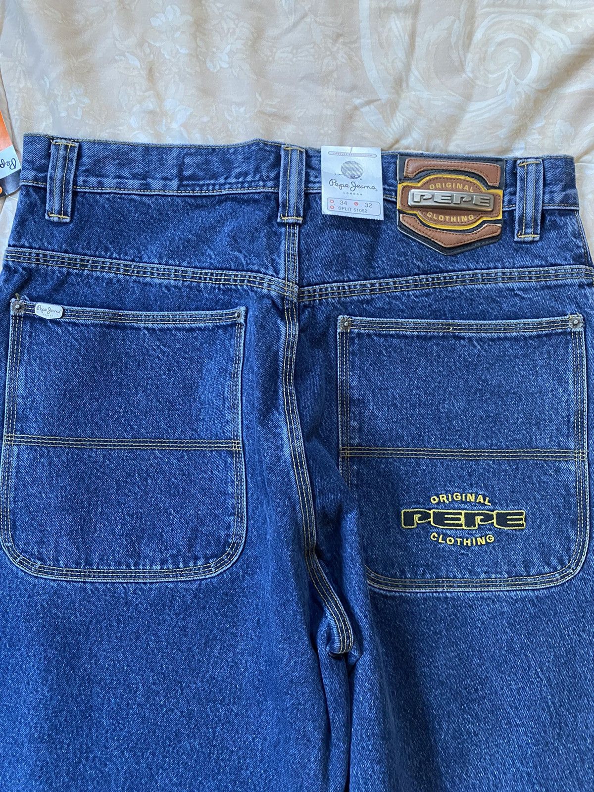 JNCO × Pepe Jeans × Vintage Rare Vintage Y2K Pepe Jeans Piped JNCO Style Jeans Size US 34 / EU 50 - 6 Thumbnail
