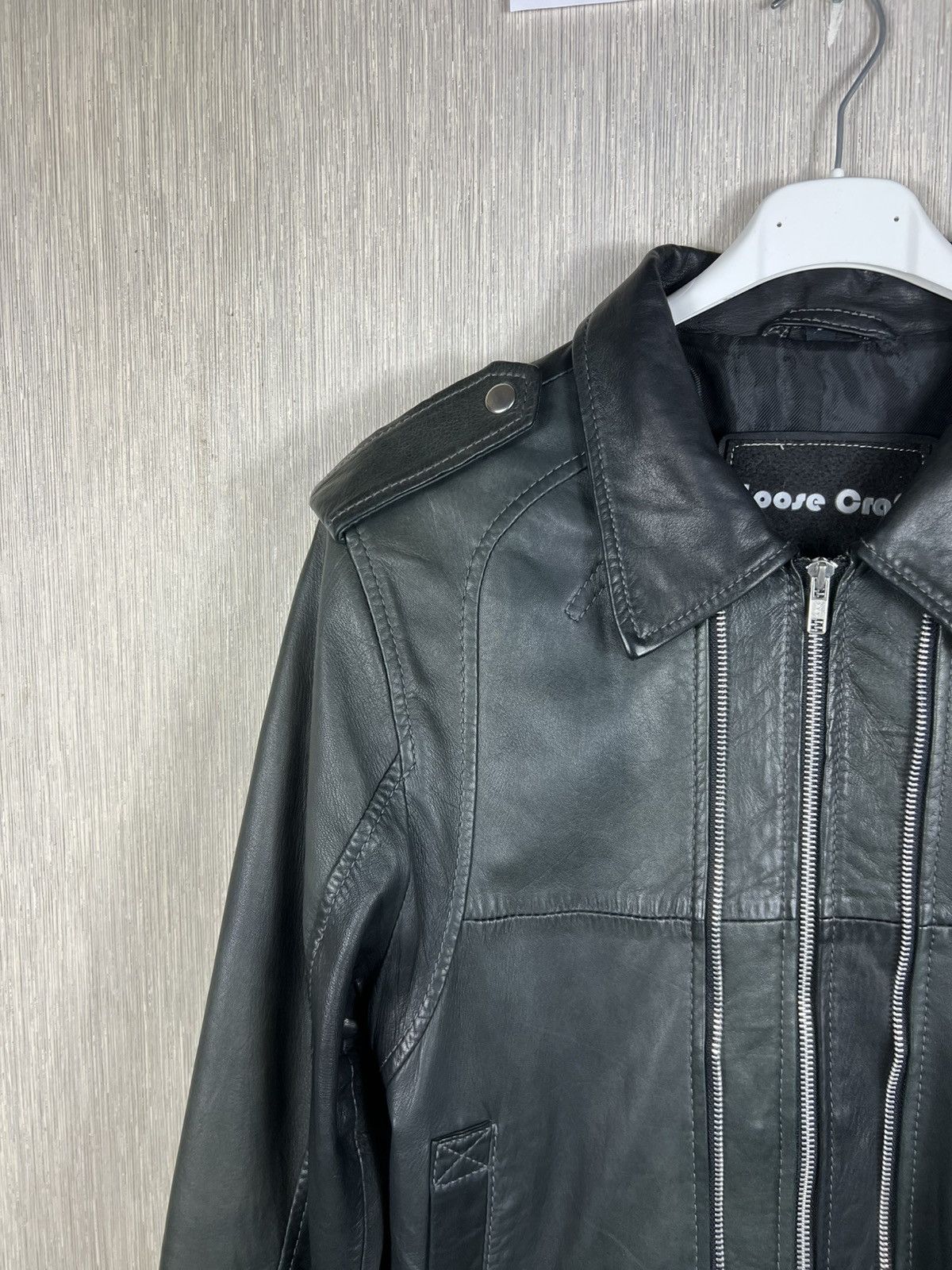GOOSECRAFT Vintage Goose Craft bomber leather jacket double zip Size US L / EU 52-54 / 3 - 5 Thumbnail