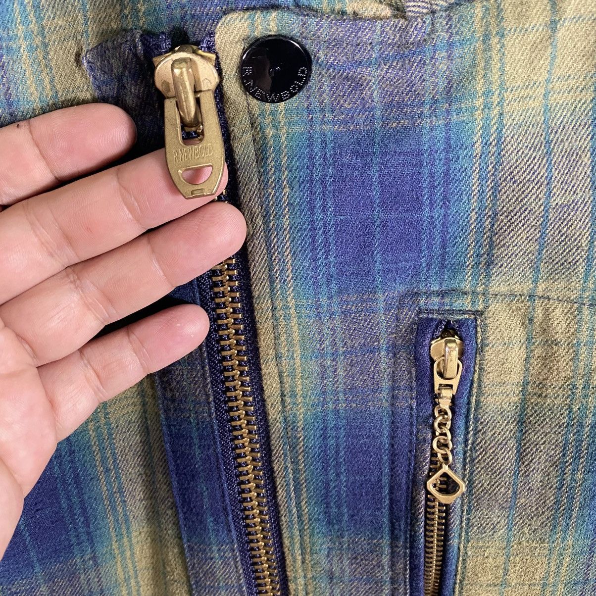 Japanese Brand × Paul Smith × R.Newbold Vintage R.Newbold Plaid Zipper Biker Jacket M Size Size US M / EU 48-50 / 2 - 8 Thumbnail