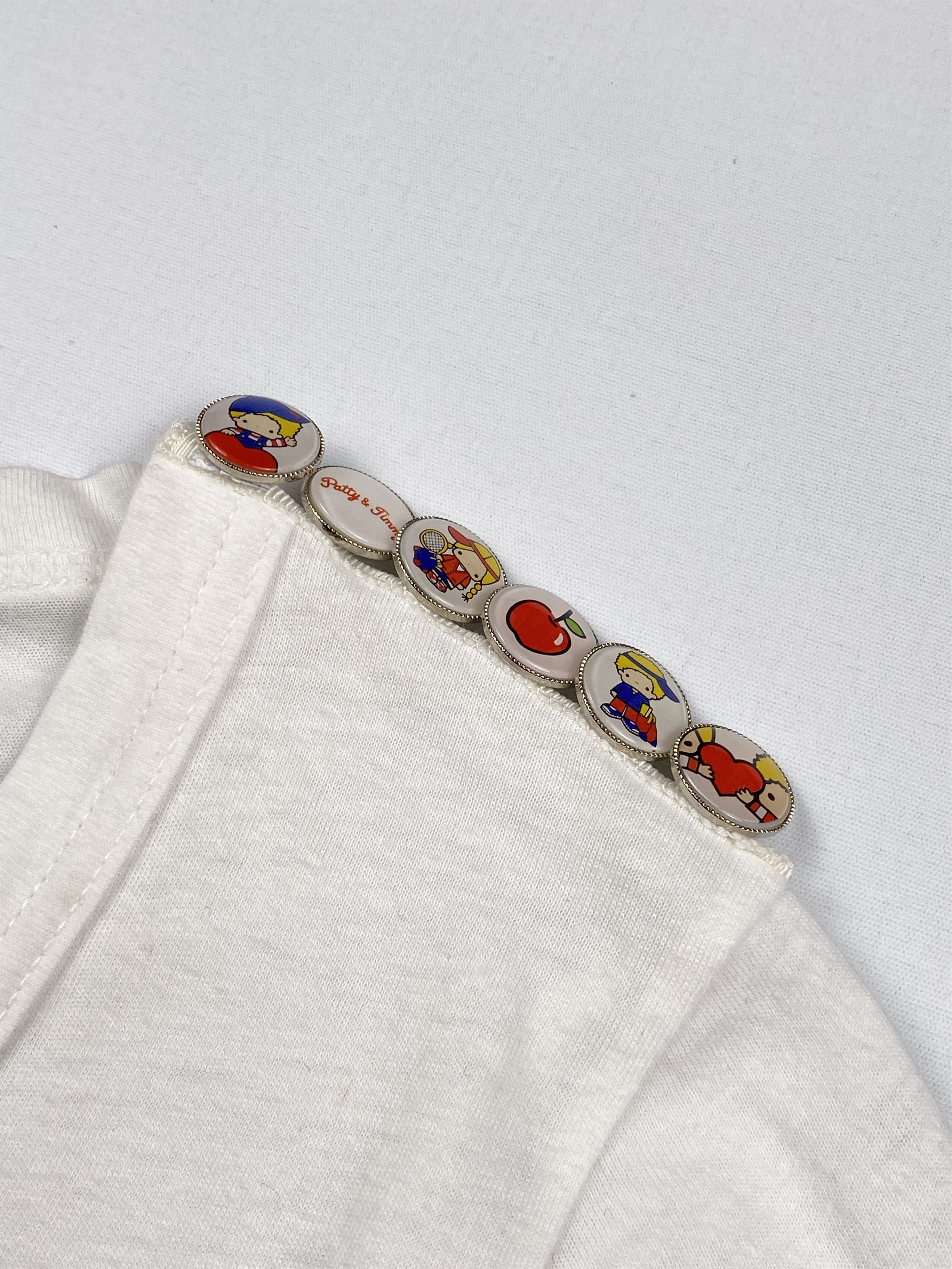 Sacai Patty & Timm Decorative Buttons T-Shirt Size M / US 6-8 / IT 42-44 - 6 Thumbnail