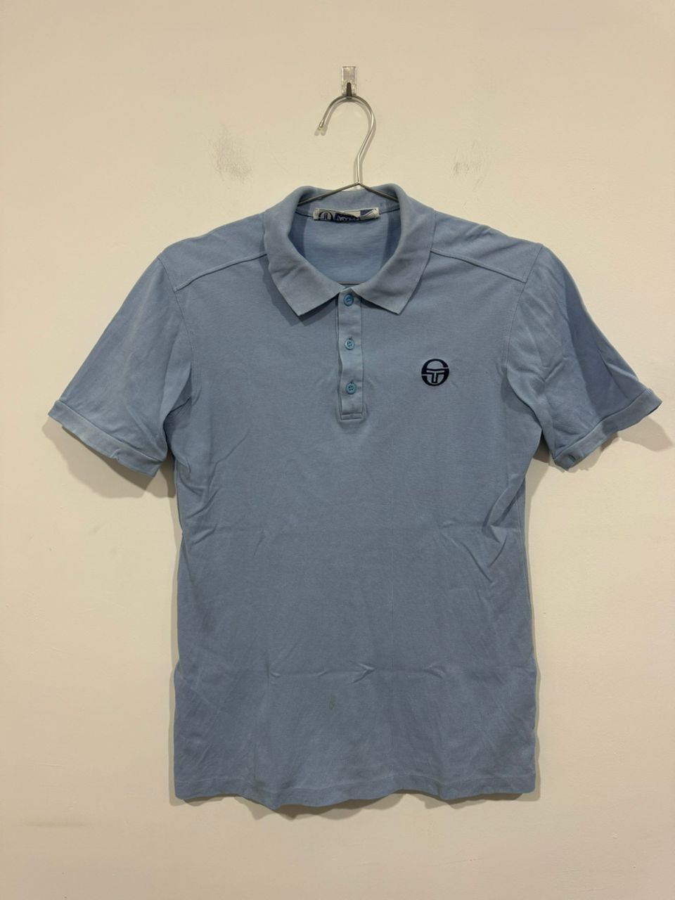 Sergio Tacchini × Vintage Vintage 90s Sergio Tacchini Blue Polo Size US M / EU 48-50 / 2 - 1 Thumbnail