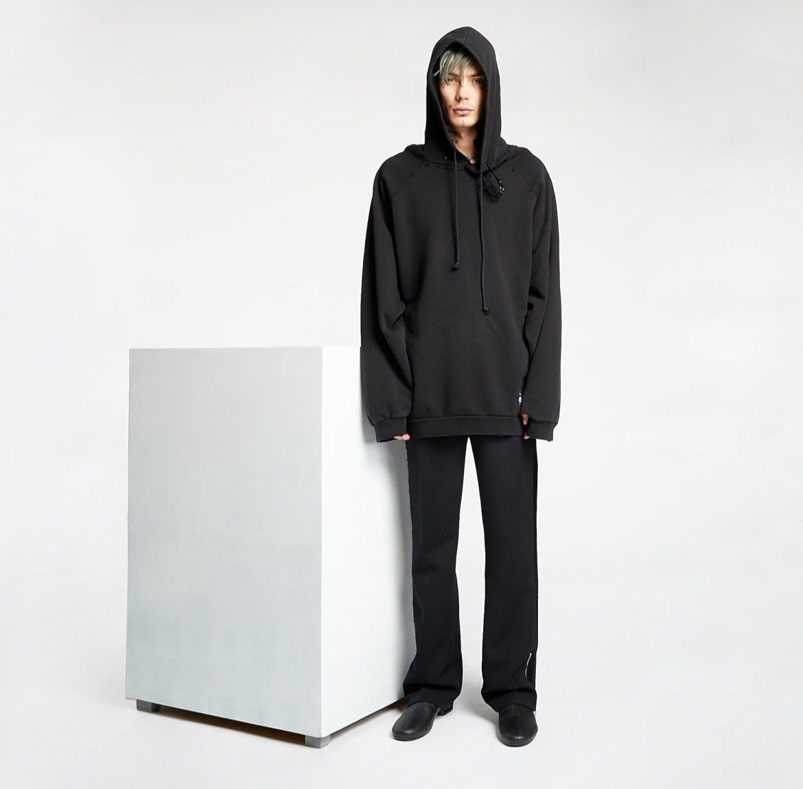 Raf Simons Raf Simons Sample Destroyed Hoodie Size US L / EU 52-54 / 3 - 7 Thumbnail