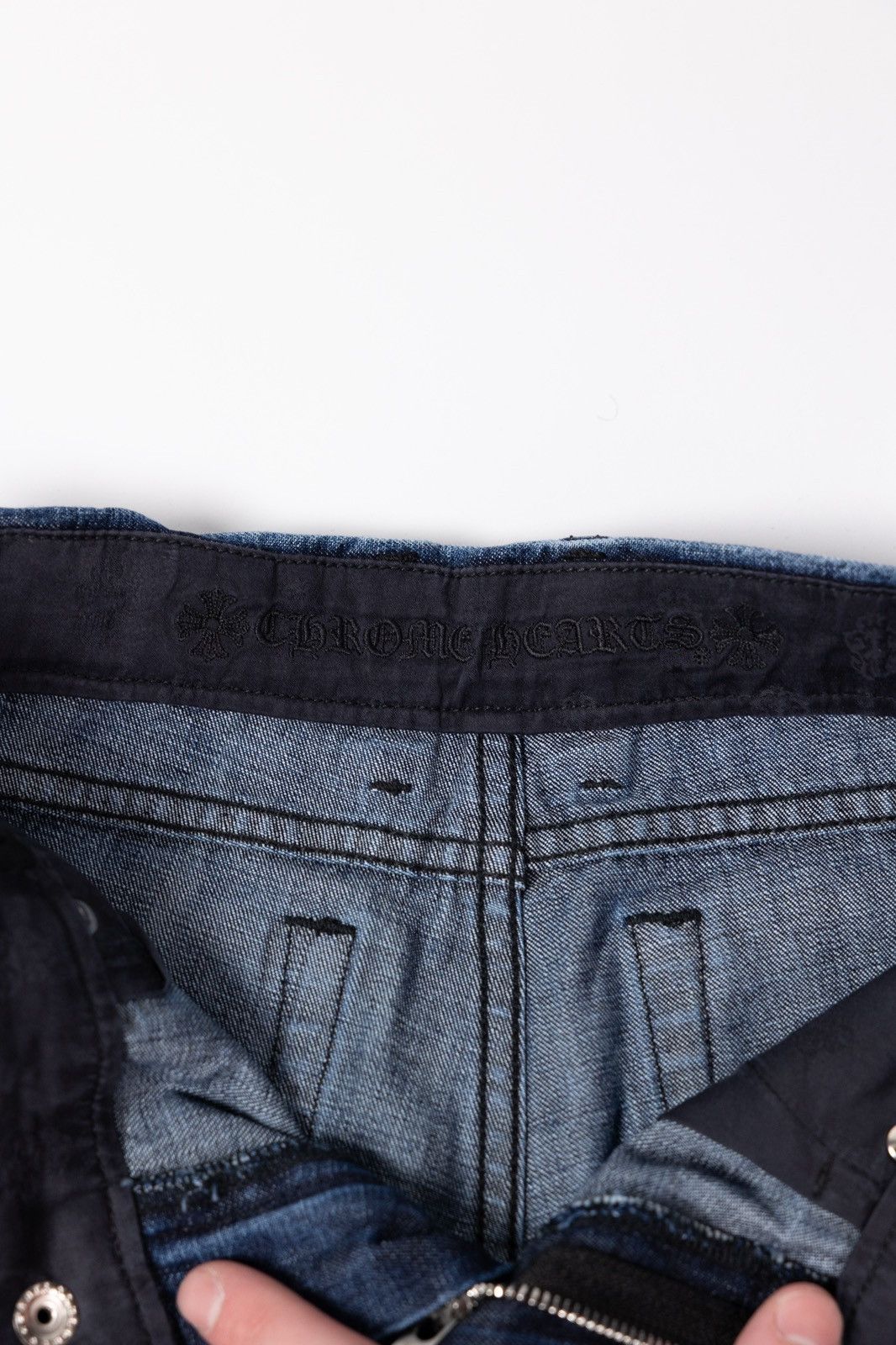 Chrome Hearts Chrome Hearts KIDS Cross Patch Denim Size 22" - 12 Thumbnail