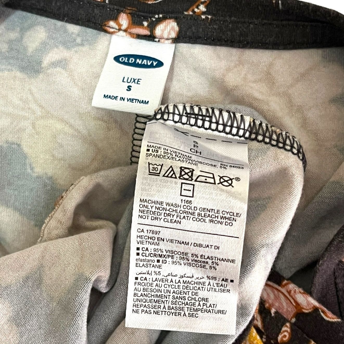 Old Navy Luxe SMALL Floral Round Neck Super Soft Tank Top Size S / US 4 / IT 40 - 7 Thumbnail