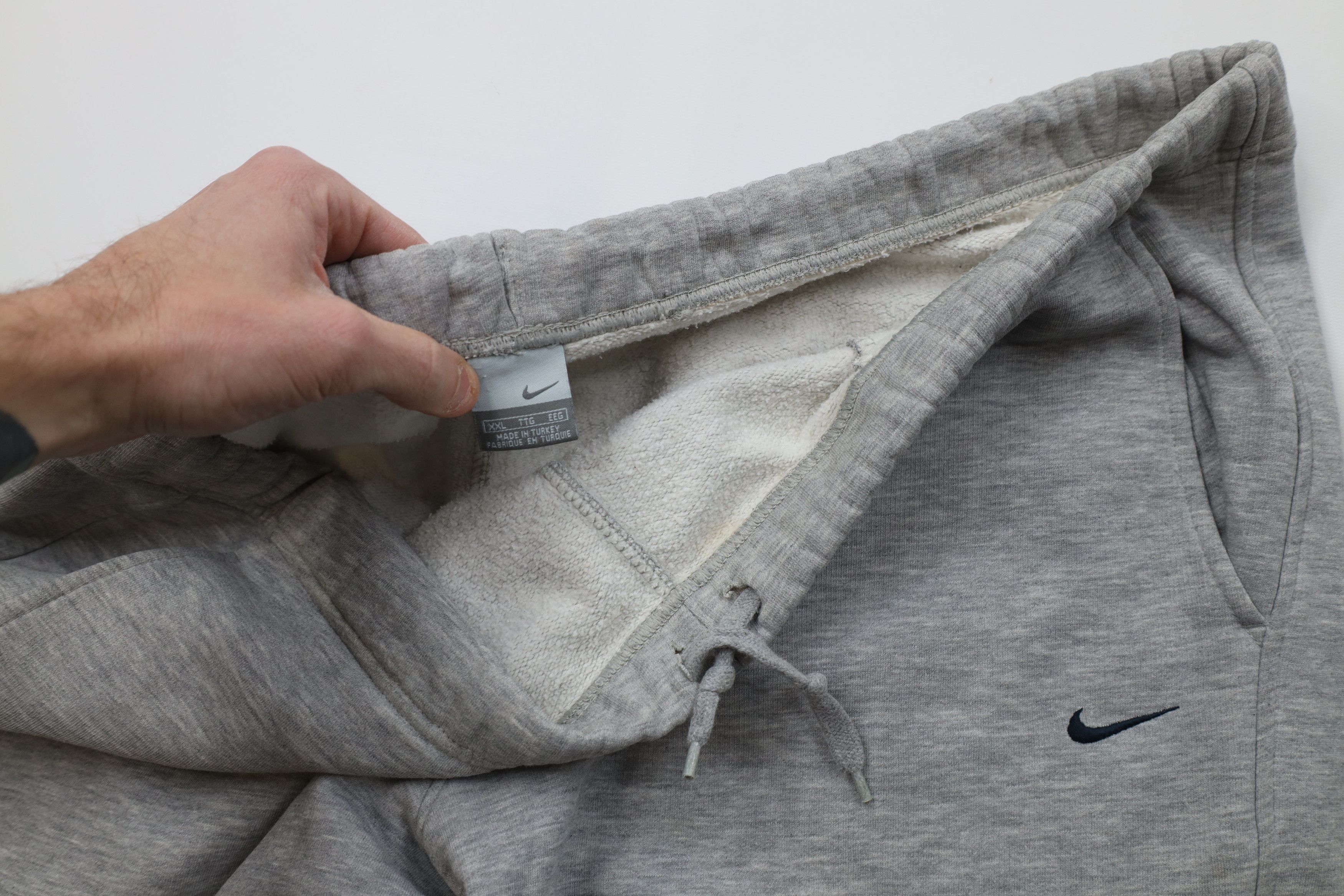 Nike AS IS Vintage Y2K Nike Scott Mini Swoosh Sweatpants Gray Size US 40 / EU 56 - 9 Thumbnail