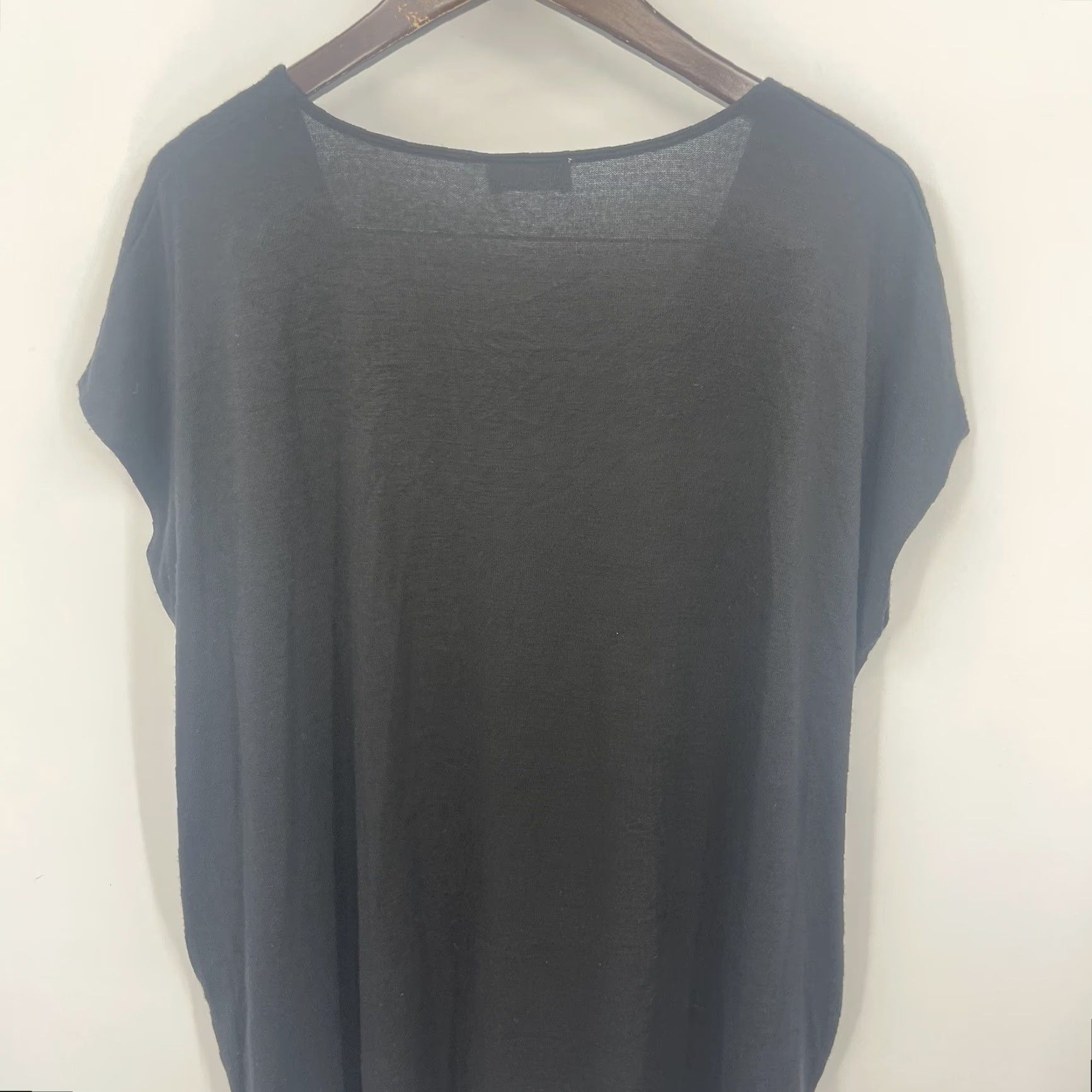 Vintage Wilfred Free Dress Womens M Black Short Sleeve Lorelei Dolman Lagenlook Aritzia Size 32" / US 10 / IT 46 - 4 Thumbnail
