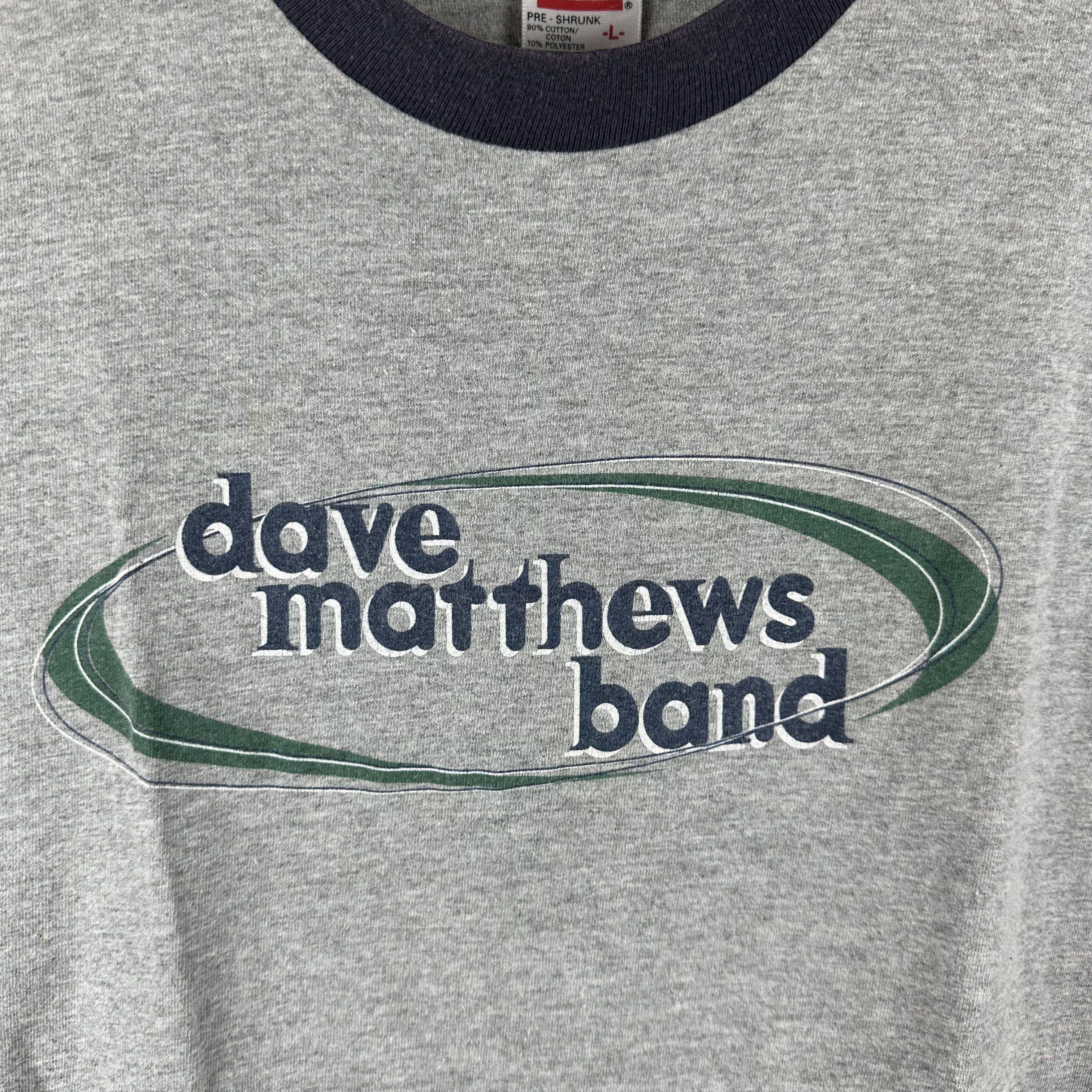 Vintage 90s Dave Matthews Band Rock Single Stitch Ringer T-Shirt Size US L / EU 52-54 / 3 - 2 Thumbnail
