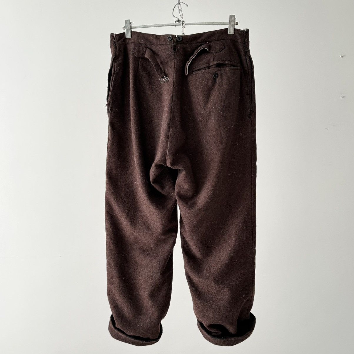 Japanese Brand Antique ≈1920s French Workwear ‘Boro’ Faded Winter Pants Size US 32 / EU 48 - 9 Thumbnail