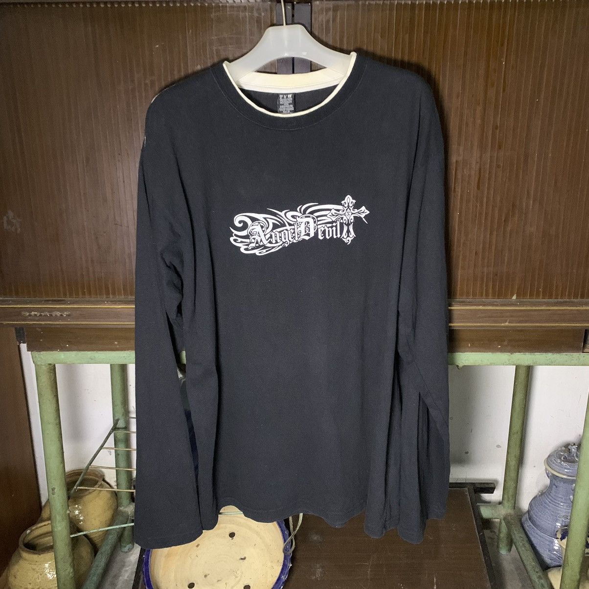 Le Grande Bleu (L.G.B.) Japanese Tribal Gothic Poem TVW Long Sleeve Size US XXL / EU 58 / 5 - 12 Thumbnail