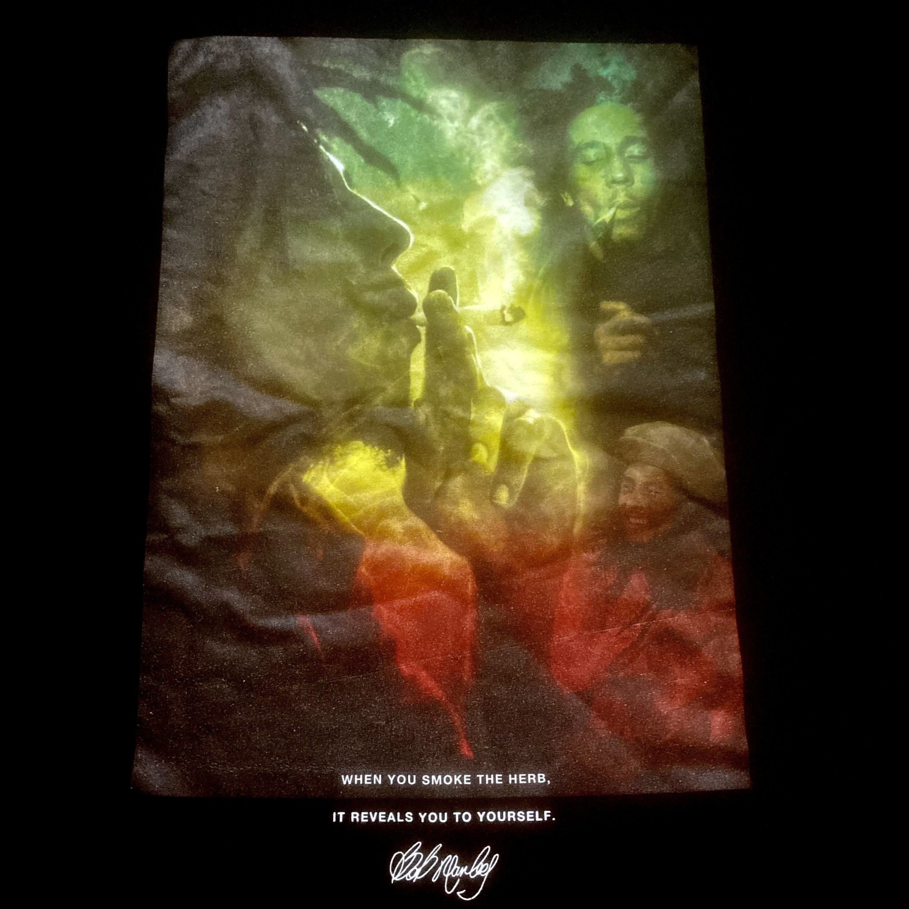 Band Tees Bob Marley Smoke Herb Weed Marijuana Rasta Reggae T-shirt L Size US L / EU 52-54 / 3 - 6 Thumbnail