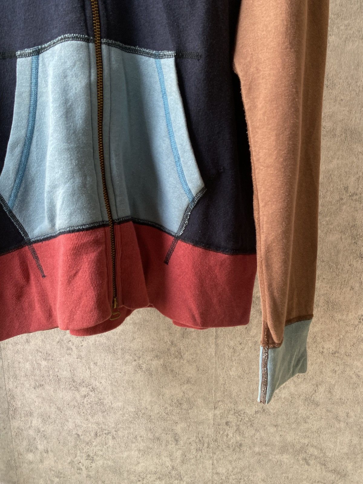 Japanese Brand × Sanca Sanca Japan Blok Colour Zipper Hoodie Size US M / EU 48-50 / 2 - 6 Thumbnail