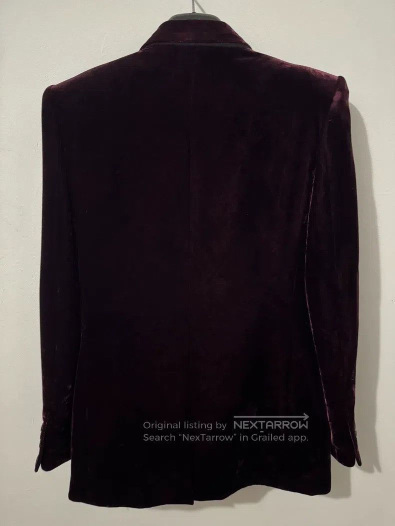 Saint Laurent Paris Saint Laurent Paris Double-breasted deep burgundy velvet s Size M / US 6-8 / IT 42-44 - 2 Thumbnail