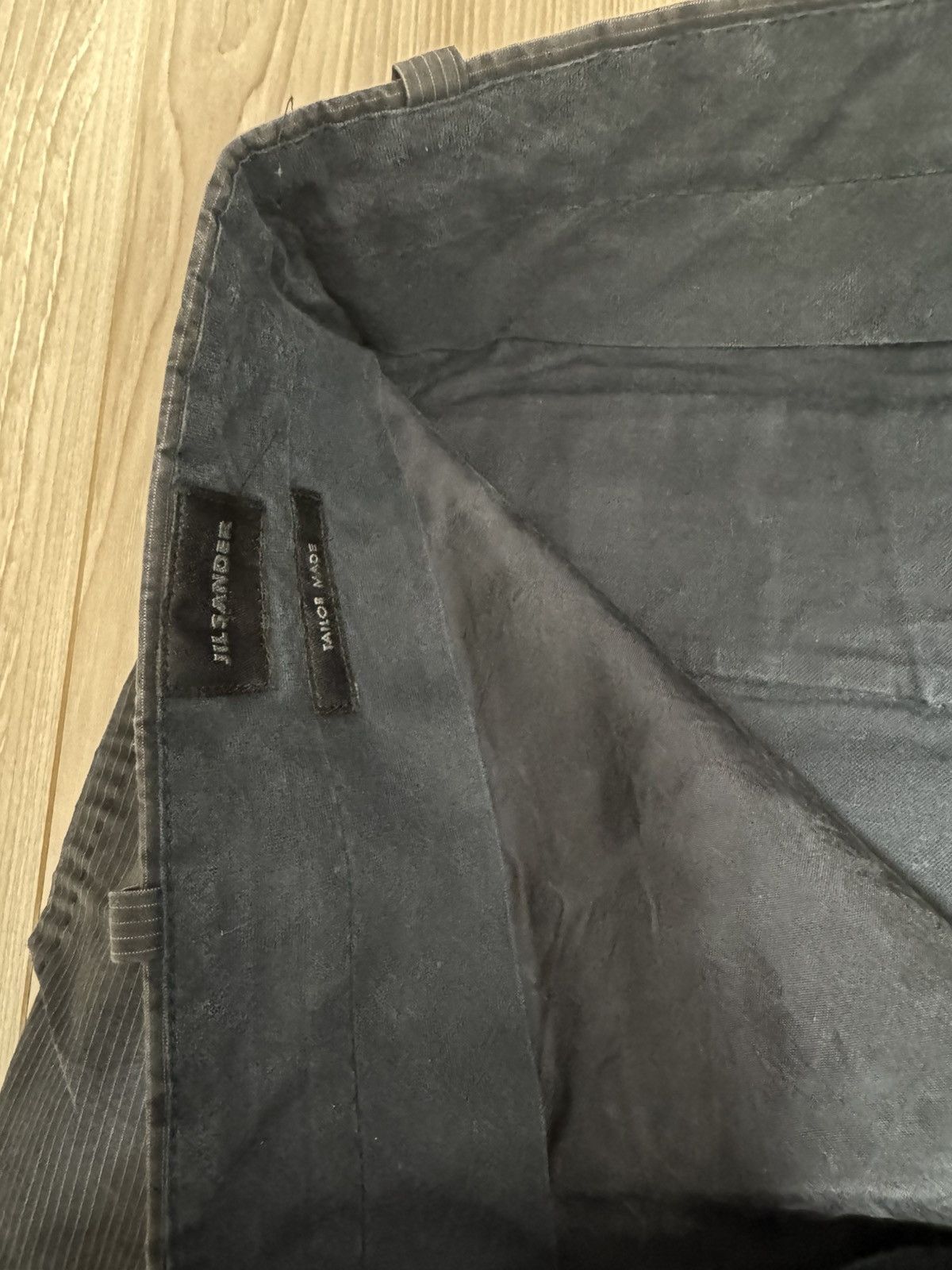 Jil Sander Jil Sander Raf Simons Era Pinstripe Straight-Flare Trousers Size US 31 - 8 Thumbnail