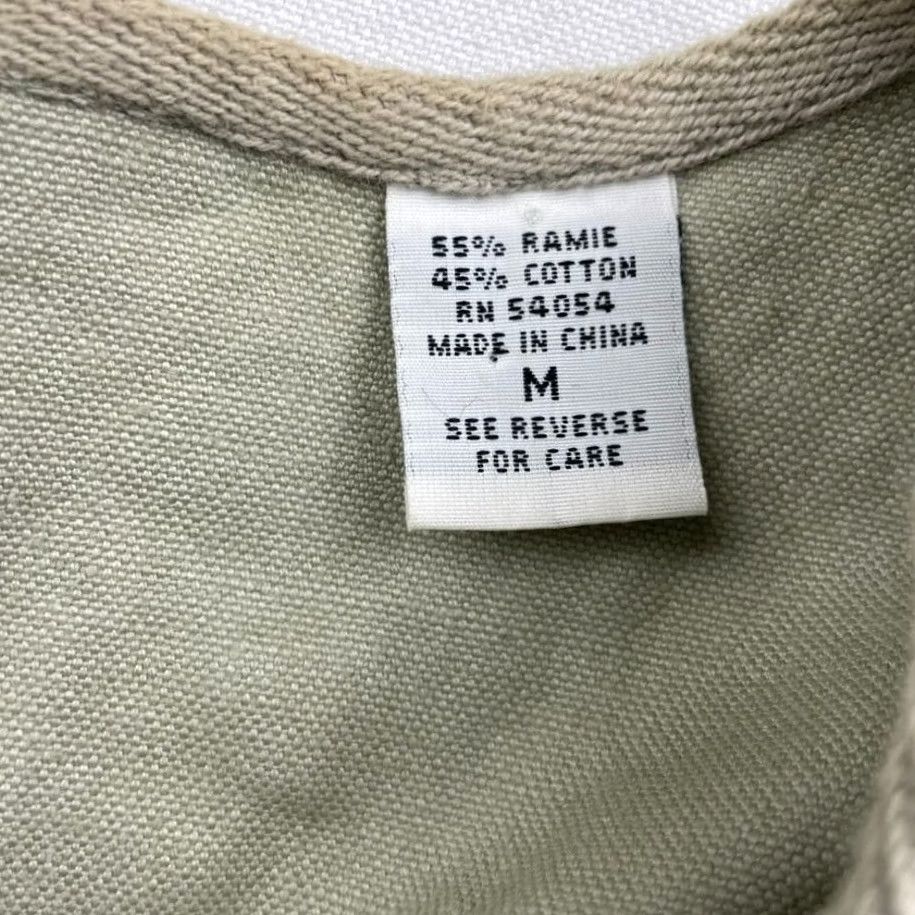 Bugle Boy VINTAGE Bugle Boy Men's Photography Vest Shirt M Khaki Green Full Zip Pockets Size US M / EU 48-50 / 2 - 5 Thumbnail