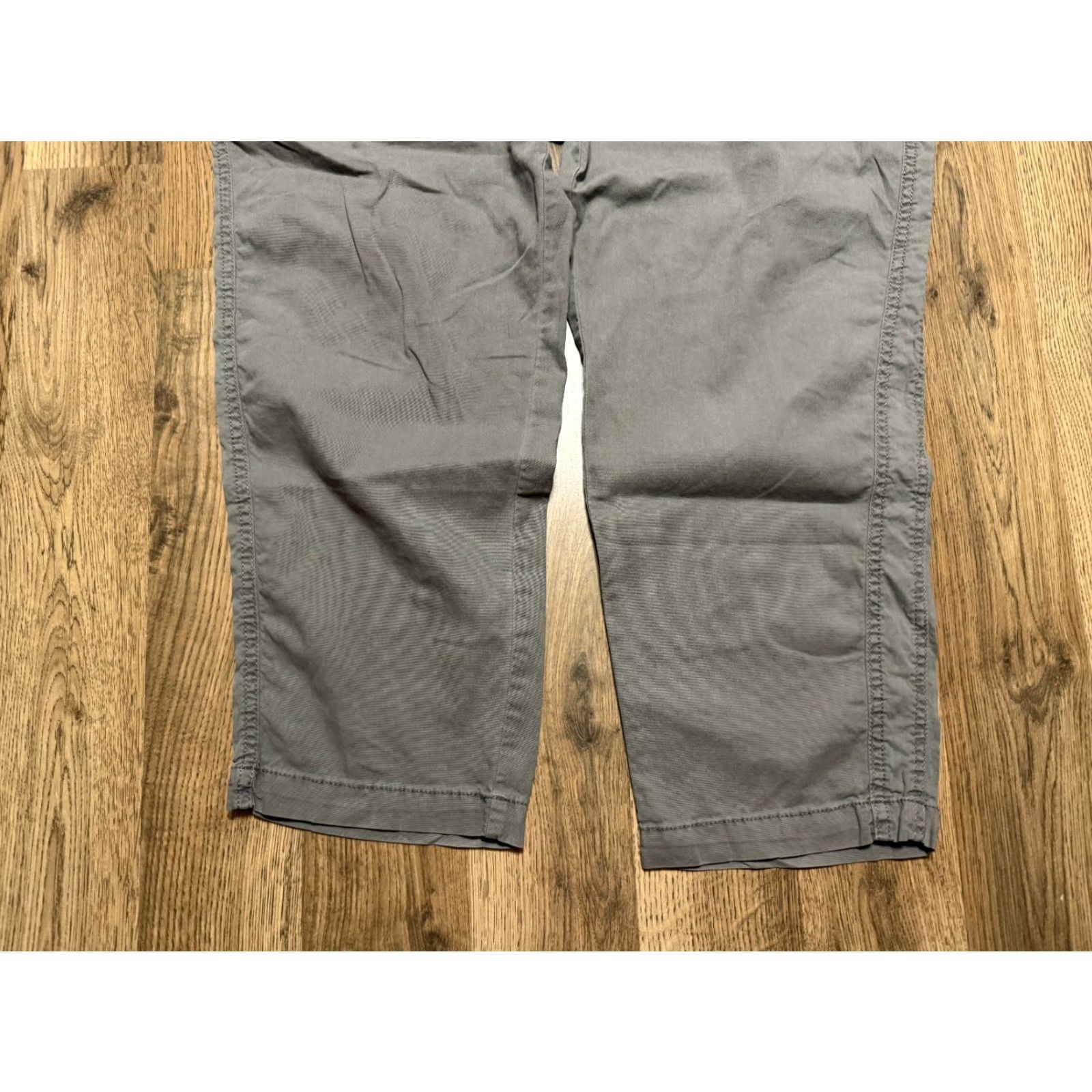 Vintage Sonoma Pants Women's Large Gray Tie Waist Casual 38" Length Womens Size 36" / US 14 / IT 50 - 3 Thumbnail