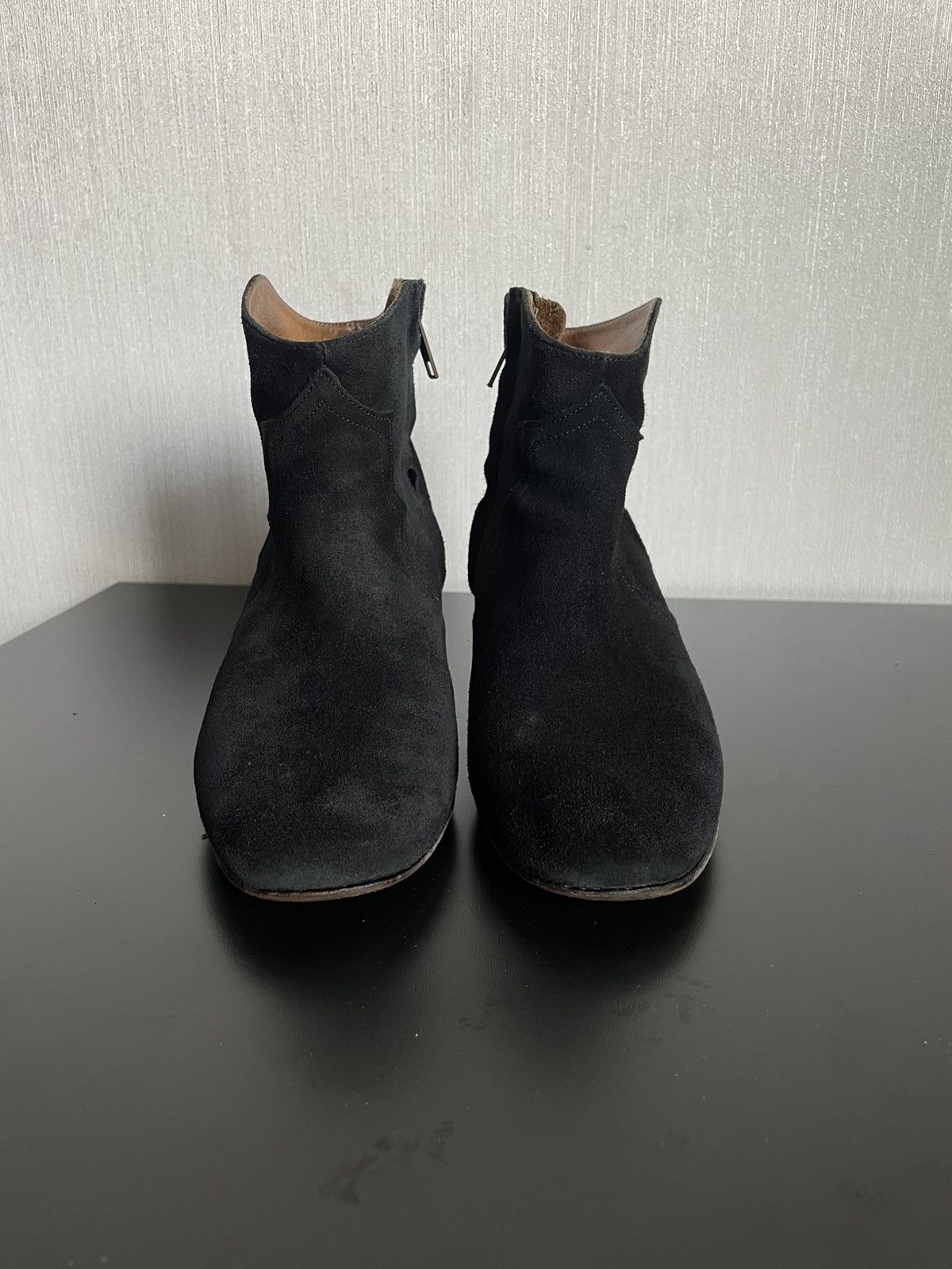 Designer × Isabel Marant × Vintage Vintage Isabel Marant Suede Western Boots/Heels Zip Size US 7 / IT 37 - 6 Thumbnail
