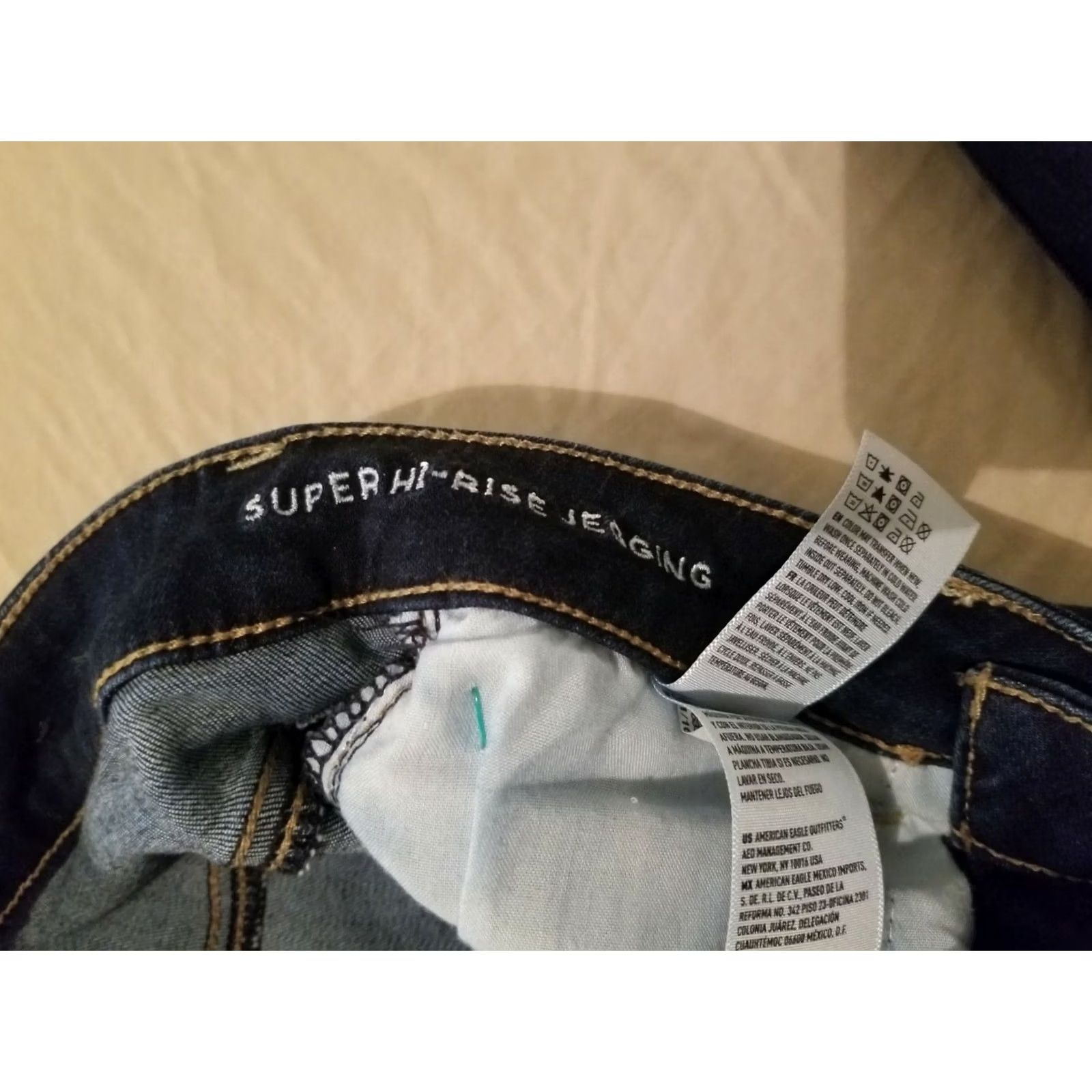 American Eagle Outfitters Womens American Eagle Outfitters Skinny Jeans 4 Blue Denim Cotton Jegging Size 27" / US 4 / IT 40 - 6 Thumbnail