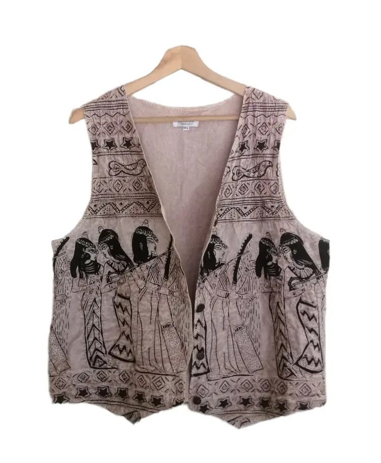Vintage Vintage Vest Eptemete Embroidery Yarn Contains Some Rayon Size US M / EU 48-50 / 2 - 11 Thumbnail