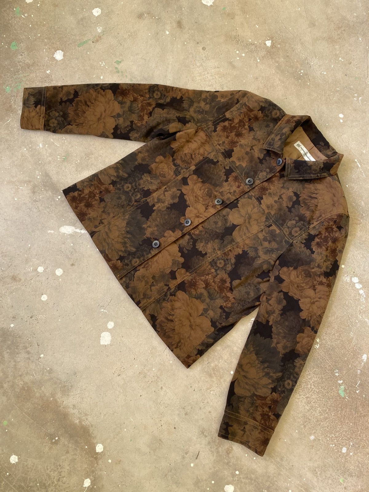 Japanese Brand Royal Spencer Floral Brown Work Jacket Japan Size M / US 6-8 / IT 42-44 - 1 Thumbnail