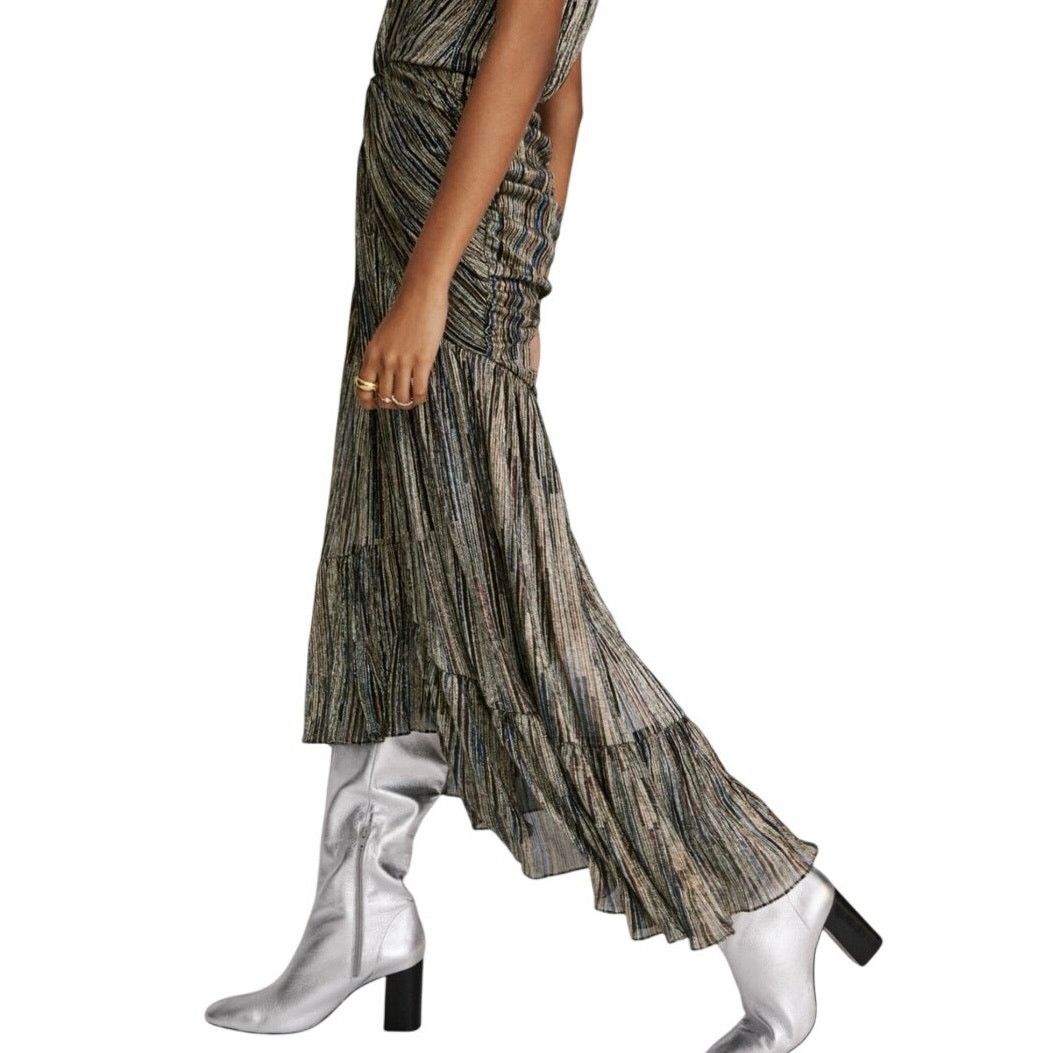 MISA Los Angeles MISA LOS ANGELES MAX DRESS METALLIC AVA TWIST RUCHED SZ XL Size XL / US 12-14 / IT 48-50 - 4 Thumbnail