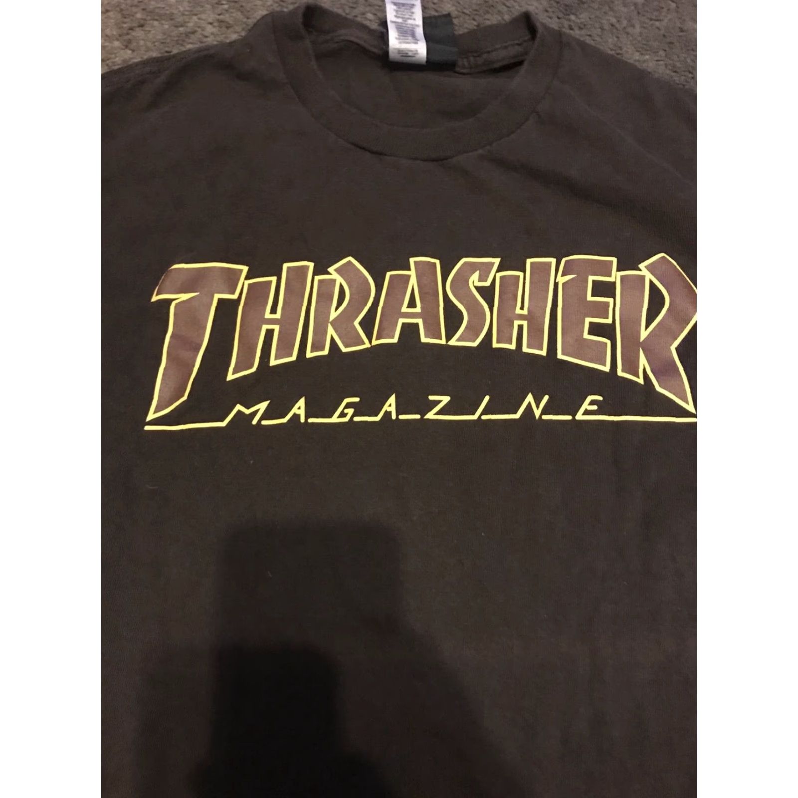 Thrasher VINTAGE Thrasher T-Shirt Brown Small Men S Brown Shirt Thrasher Magazine 90s? Size US S / EU 44-46 / 1 - 2 Thumbnail