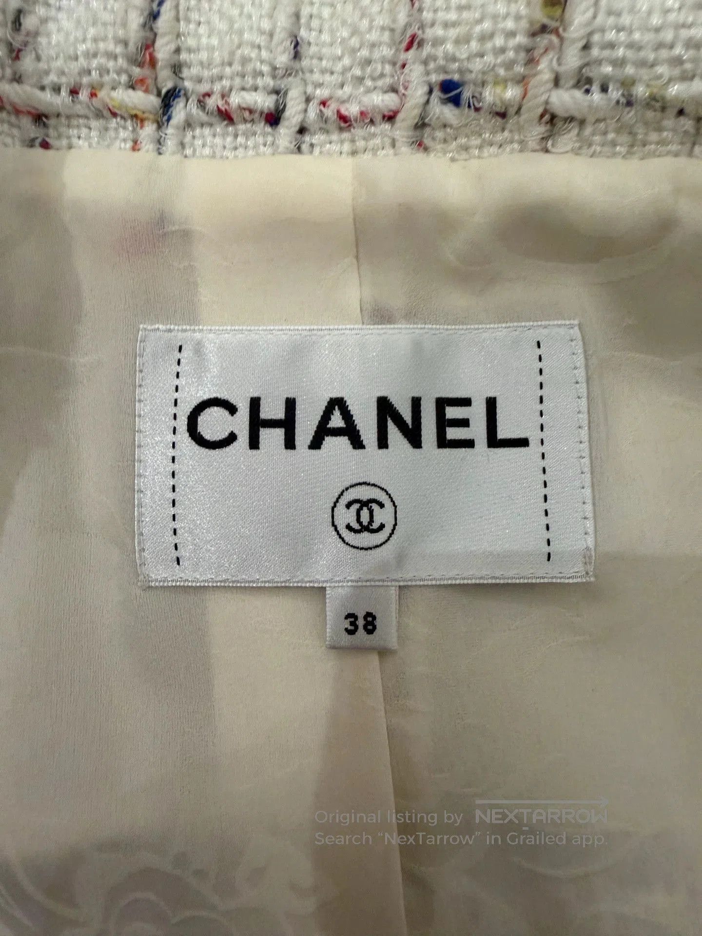 Chanel Chanel Waterfall Series Pearl White Coat. Size US M / EU 48-50 / 2 - 3 Thumbnail