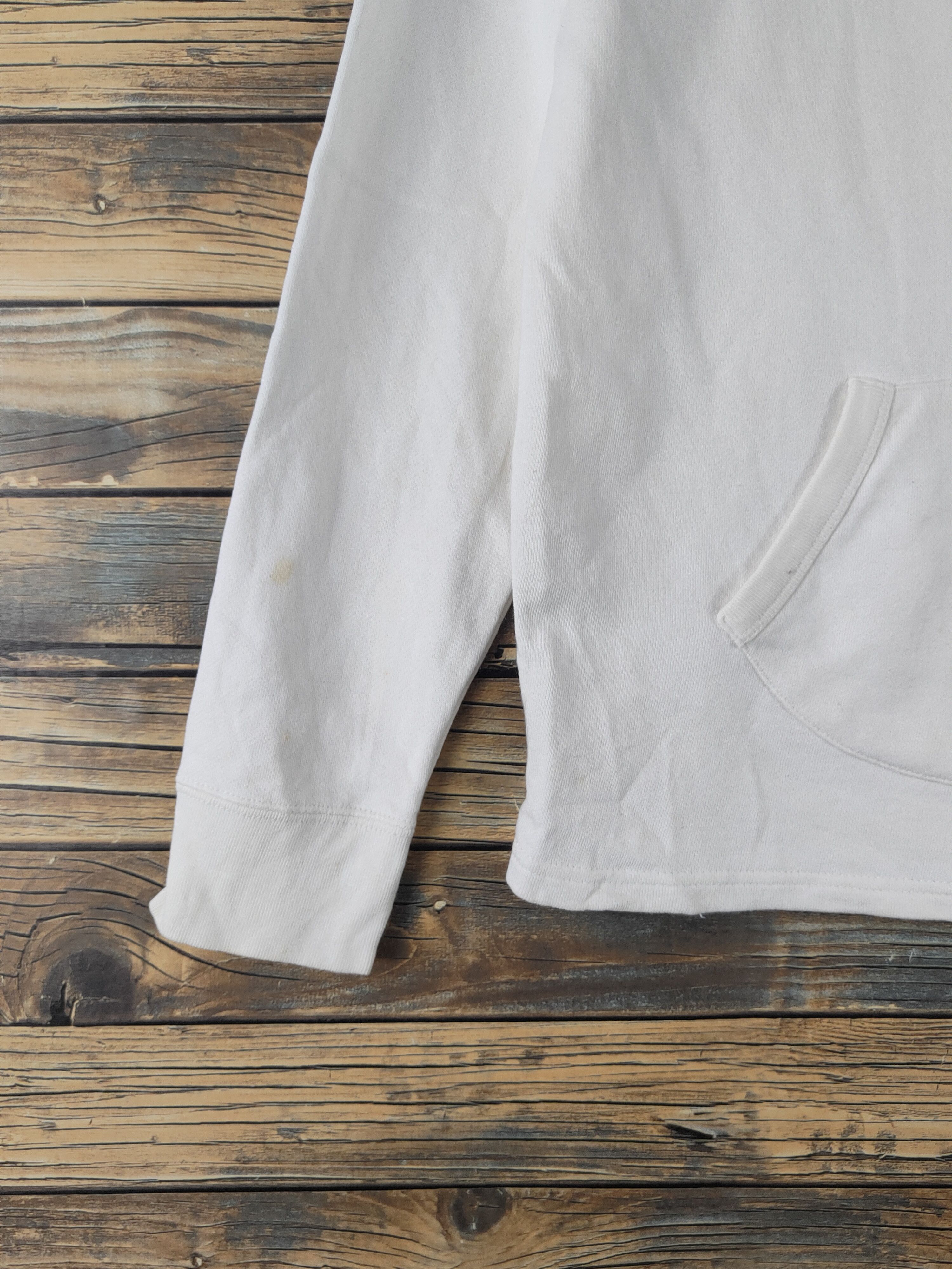 Japanese Brand DL Avail Avant Garde White Hoodie Sweatshirts #2023 Size M / US 6-8 / IT 42-44 - 4 Thumbnail