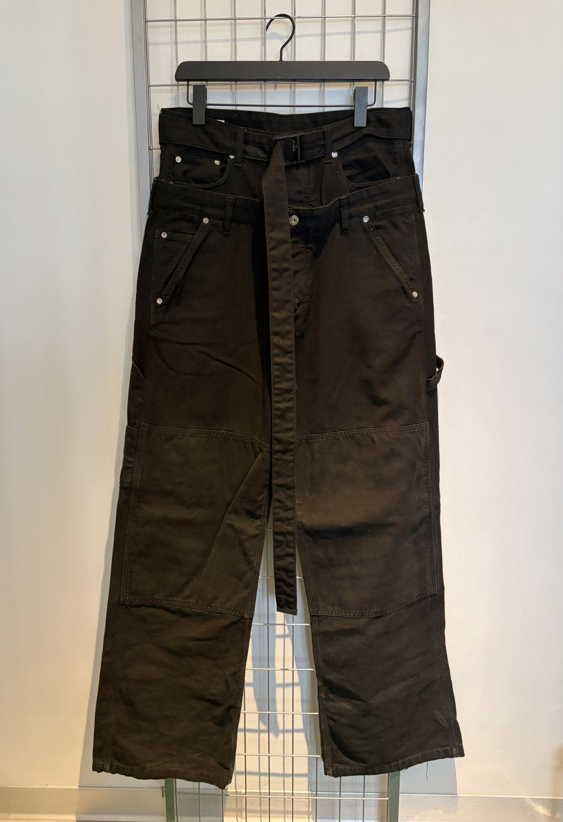 Off-White Off white double waist carpenter jeans Size US 31 - 1 Thumbnail
