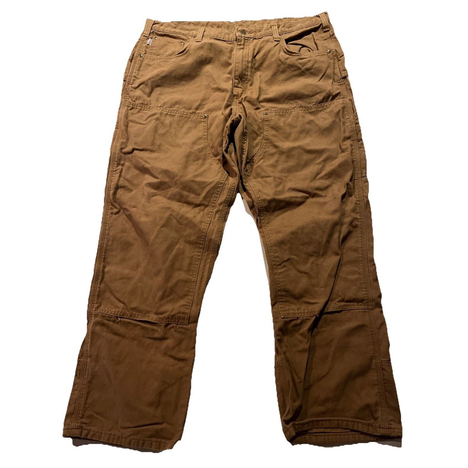 Carhartt Carhartt Canvas Double Knee Pants Men’s 38x30 Brown Workwear Size US 38 / EU 54 - 1 Thumbnail