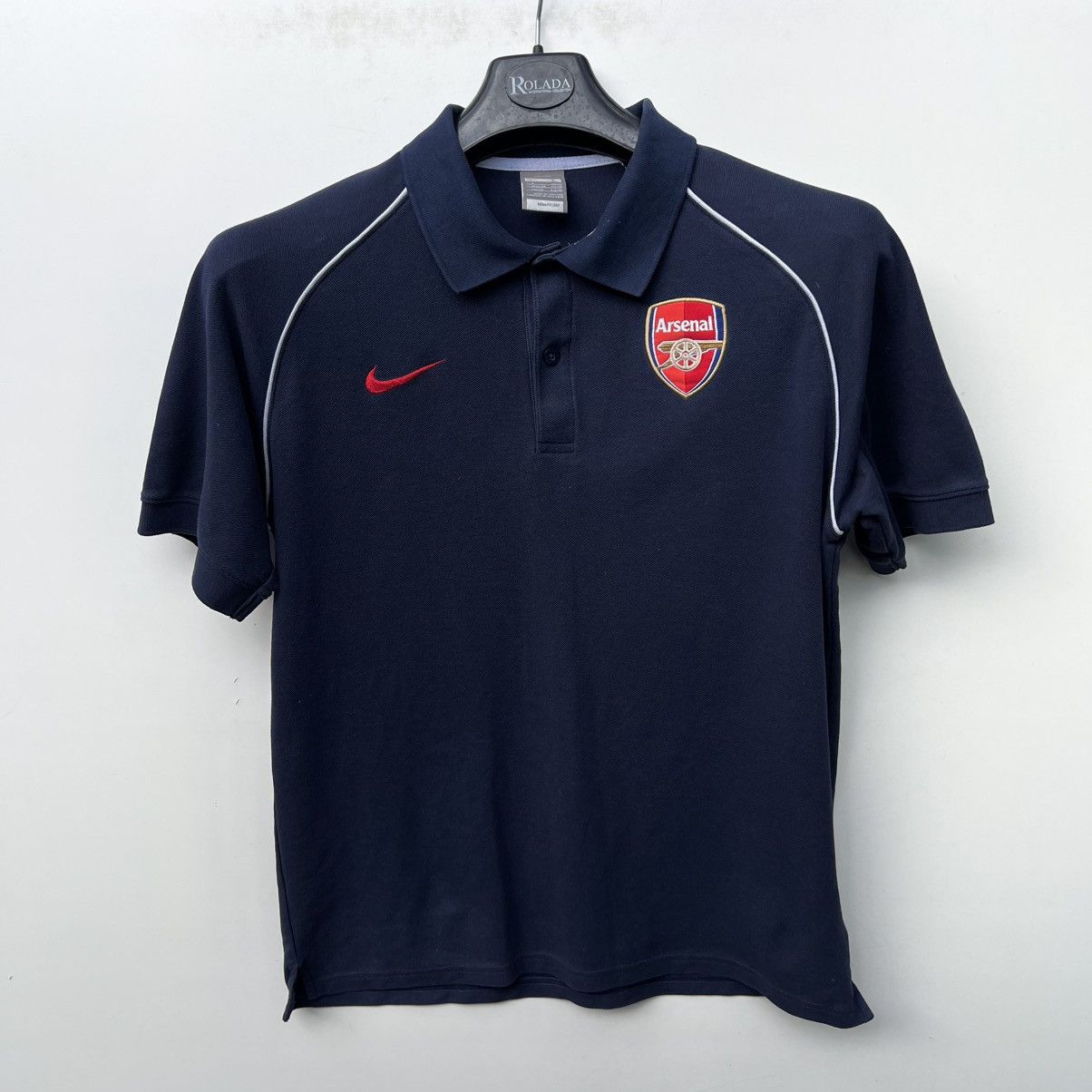 Nike Vintage Nike Arsenal Football Shirt Polo Soccer Jersey Size US L / EU 52-54 / 3 - 1 Thumbnail