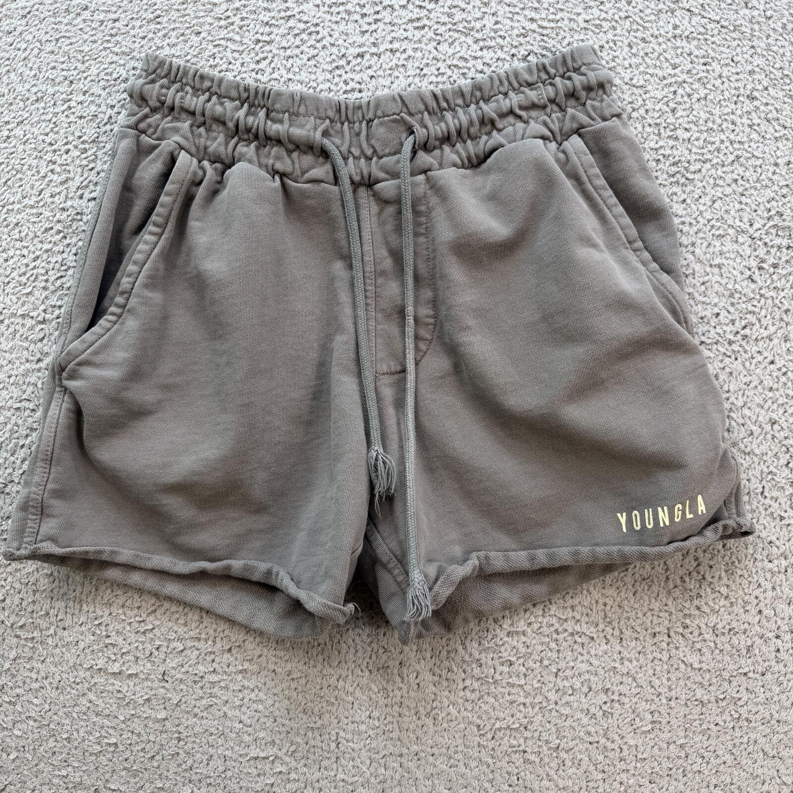 YoungLA YoungLA Womens M Gray Sweat Shorts Gym Lounge Bodybuilding Size 32" / US 10 / IT 46 - 1 Thumbnail