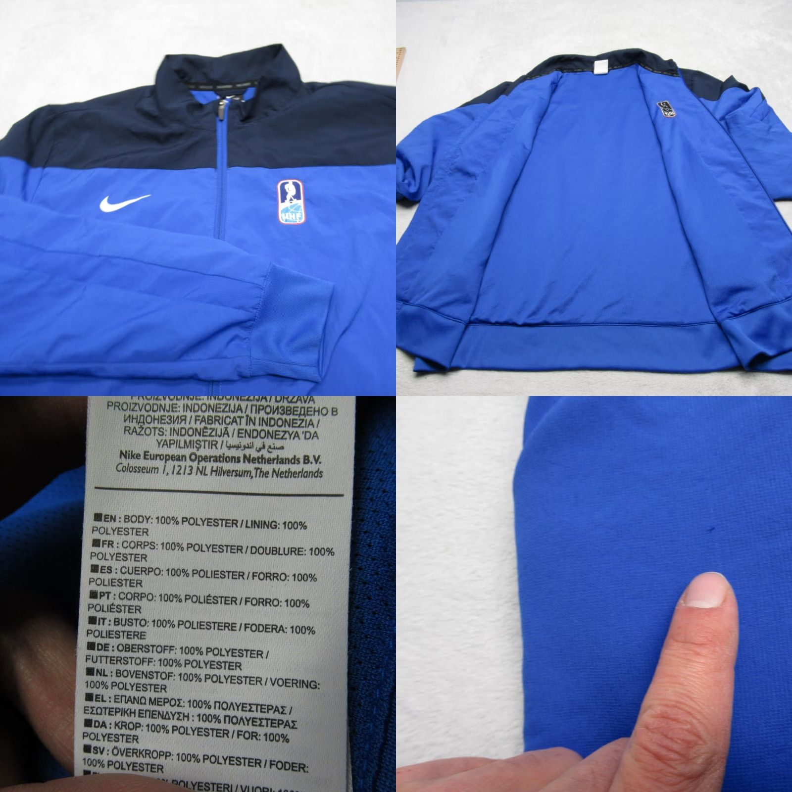 Nike Nike Dri-FIT Jacket Mens XL Royal Blue Zip Soccer Hockey Squad Training Golf Size US XL / EU 56 / 4 - 8 Thumbnail