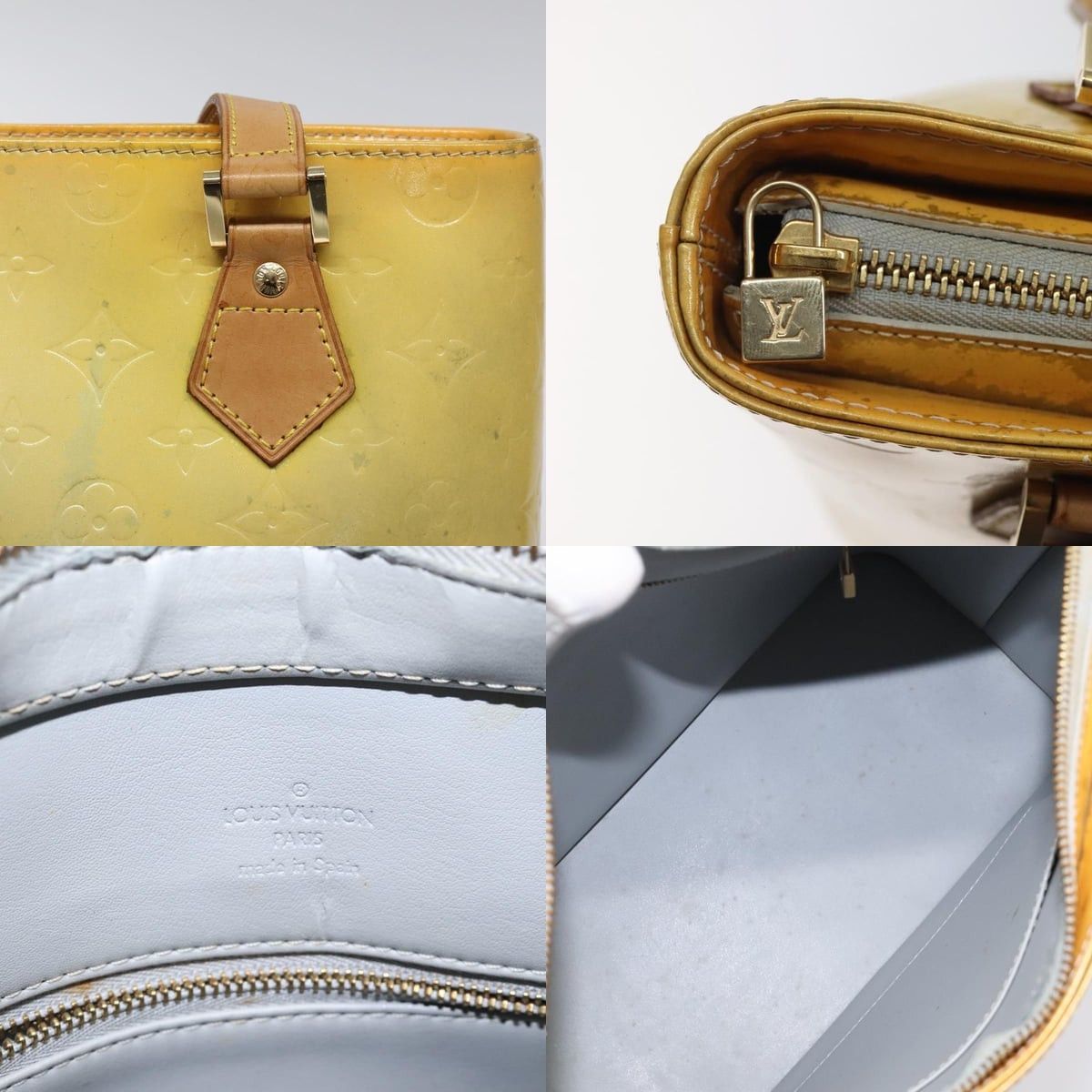 Louis Vuitton LOUIS VUITTON Monogram Vernis Houston Hand Bag Gris M91053 Size ONE SIZE - 11 Thumbnail