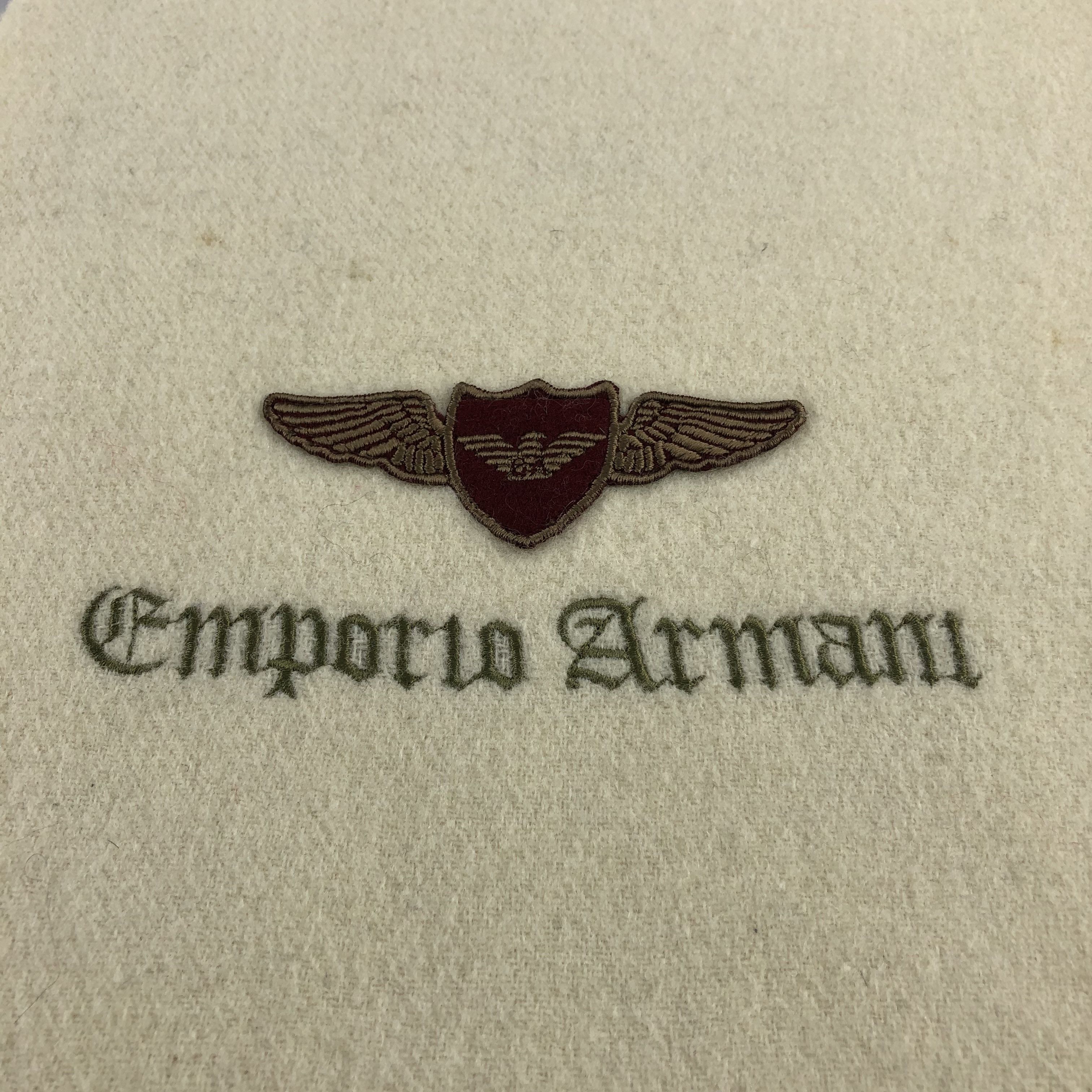 Emporio Armani Emporio Armani Wool Scarf Muffler V1034 Size ONE SIZE - 4 Thumbnail