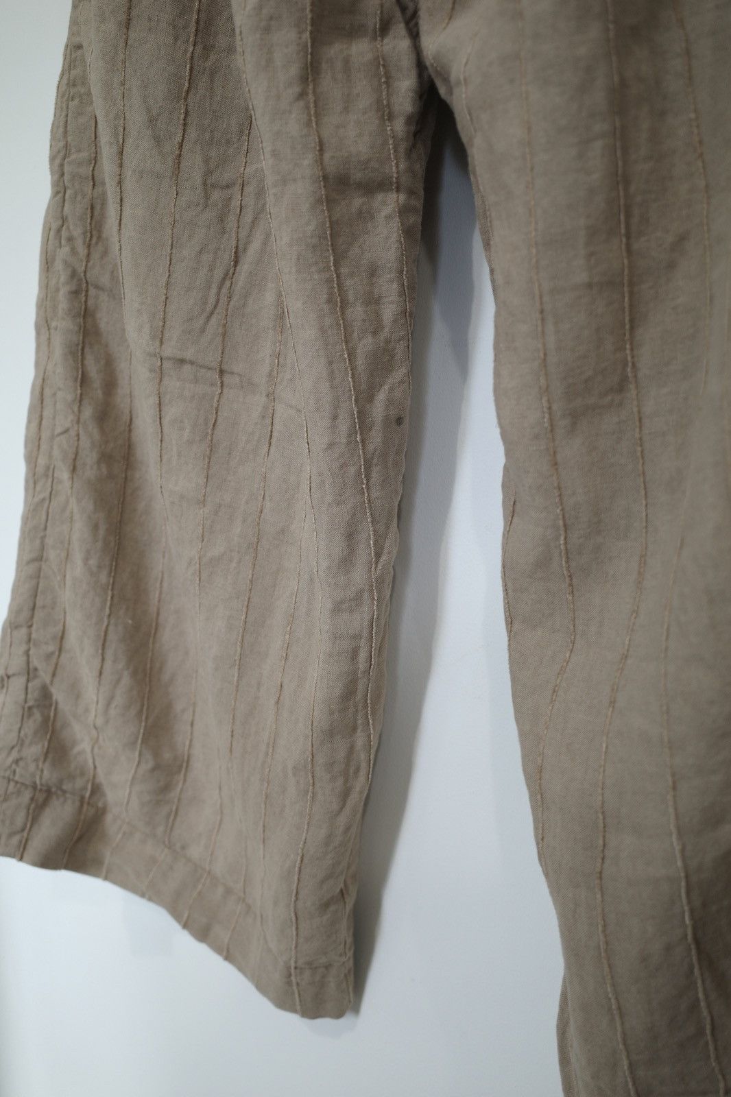 Archivio J.M. Ribot × John Alexander Skelton × RICORRROBE RICORRROBE LINEN  STRIPE DRAWSTRING HIKING PANTS | Grailed