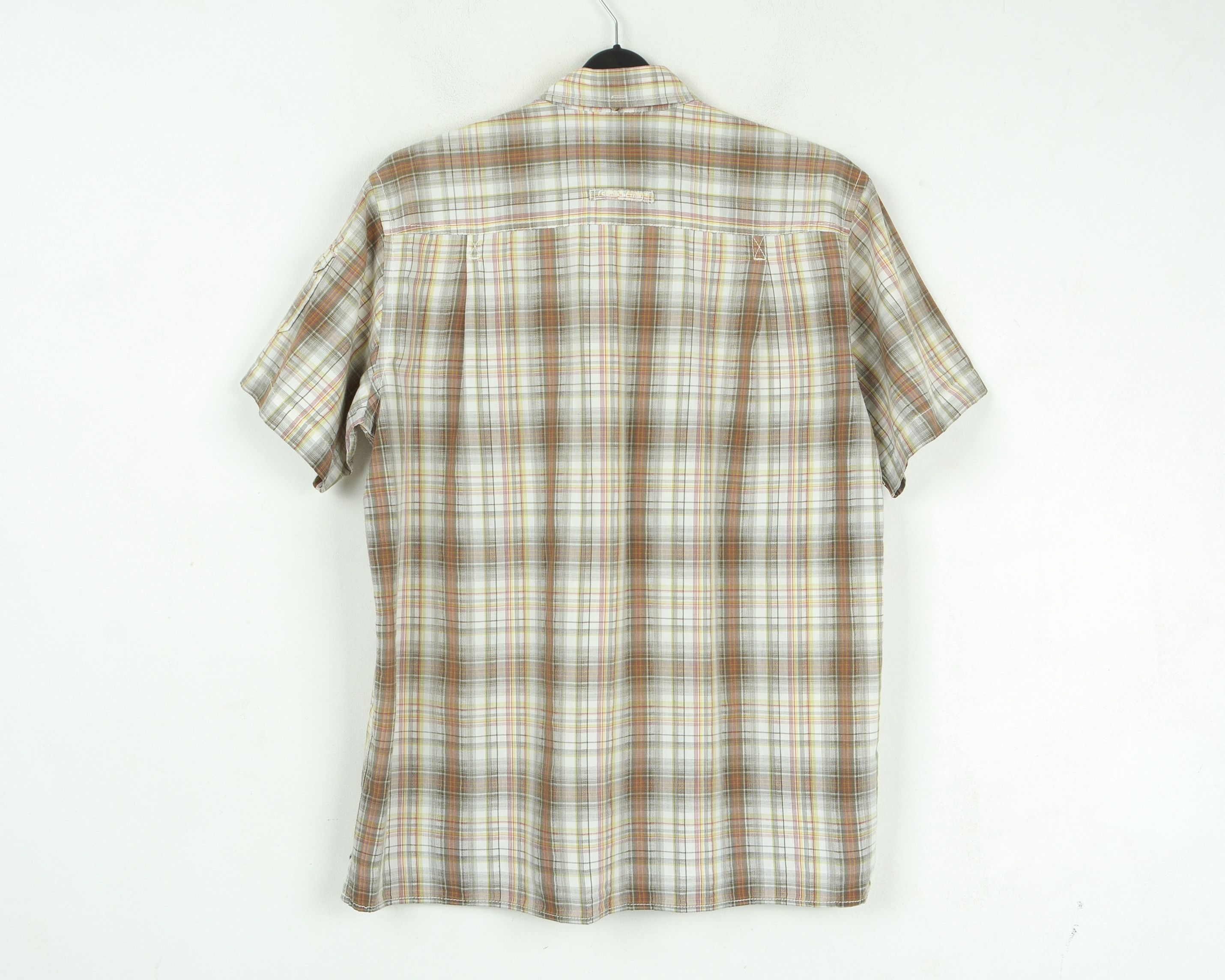 camel active Casual L Shirt Cotton Short Sleeved Check Button Up Top Size US L / EU 52-54 / 3 - 4 Thumbnail