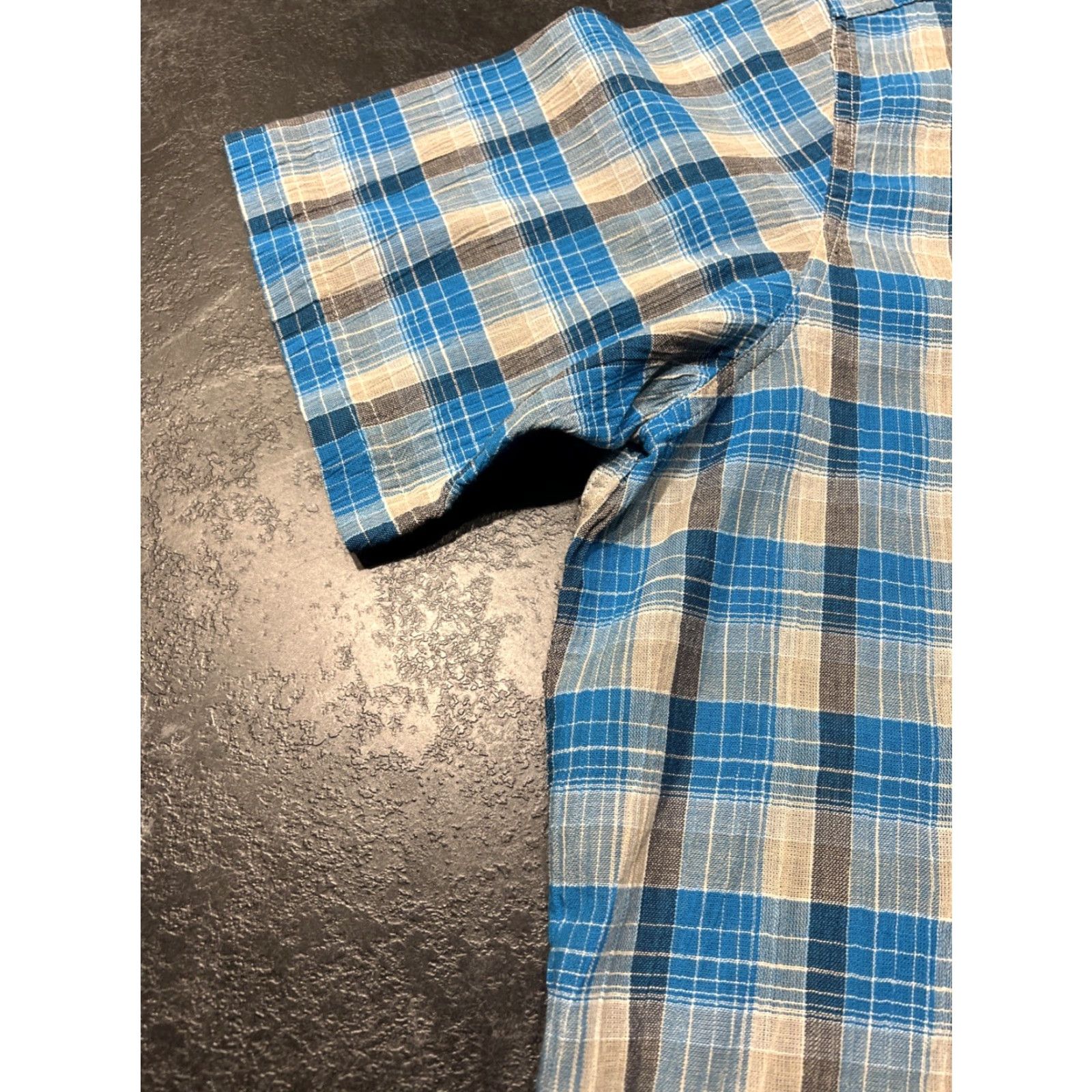 Patagonia Patagonia Organic Cotton Blue Plaid Shirt Men's XL Short Sleeve Outdoors Regular Button-Up Outdoor Size US XL / EU 56 / 4 - 5 Thumbnail