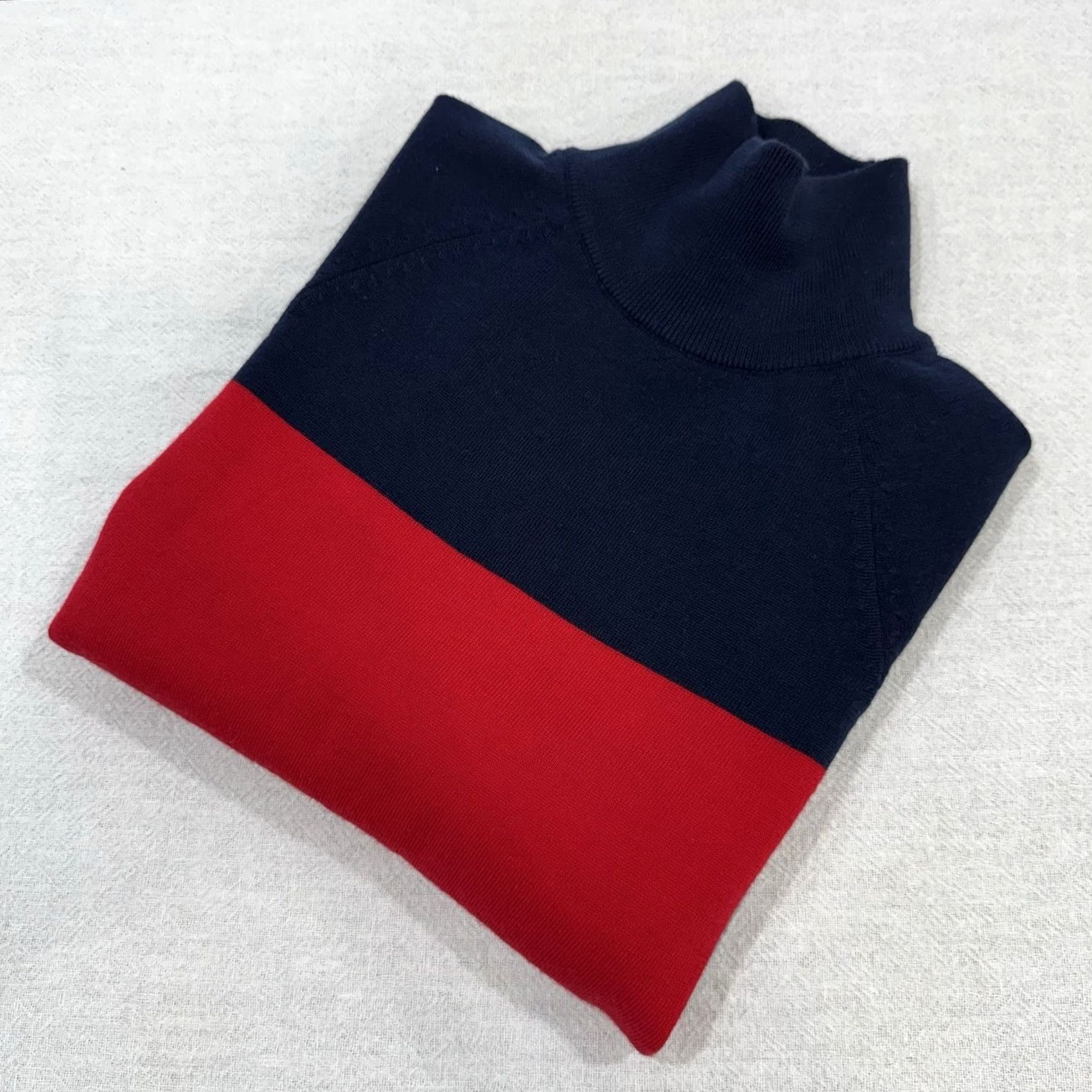 G/FORE G/Fore Merino Wool Turtleneck Striped Sweater Adult Small Multicolor Crew Neck Long Sleeve Pullover Golf Size US S / EU 44-46 / 1 - 8 Thumbnail