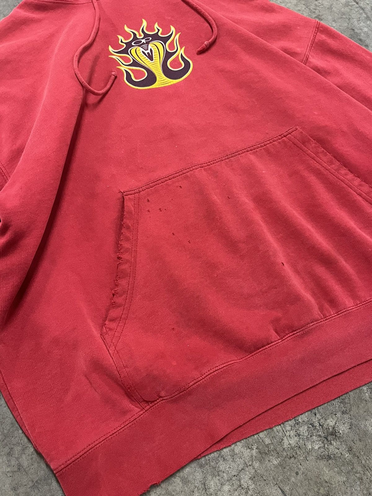 JNCO × Vintage Y2k jnco style cobra flame sleeve hit hoodie rare grunge Size US L / EU 52-54 / 3 - 7 Thumbnail