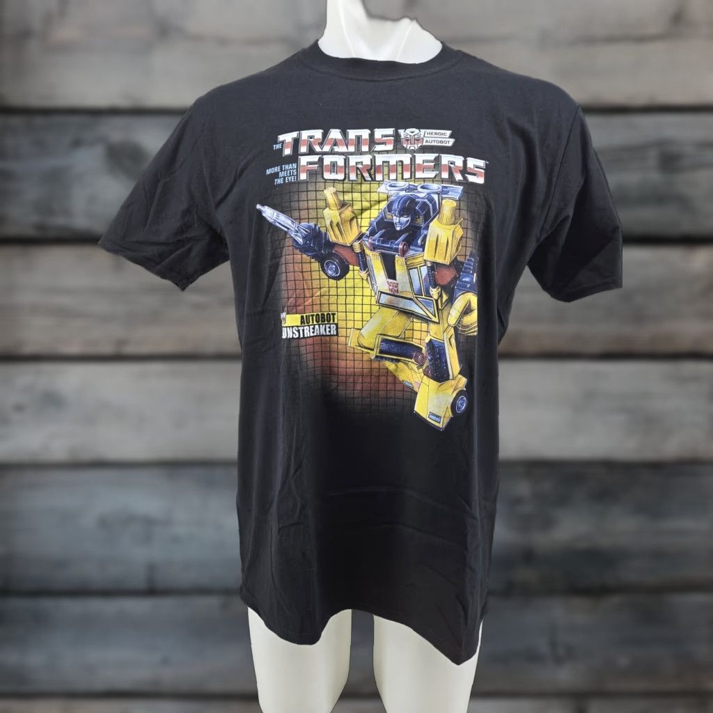 Gildan VINTAGE Transformers T Shirt Autobot Sunstreaker Cartoon Style Adult Black Large Size US L / EU 52-54 / 3 - 1 Thumbnail