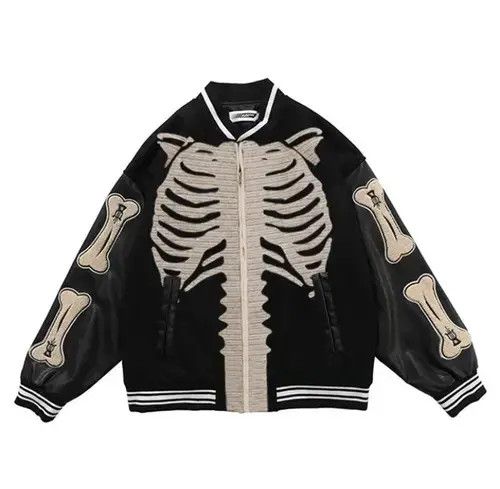 Other Bone Pkeleton Bomber Jacket Size US M / EU 48-50 / 2 - 1 Thumbnail