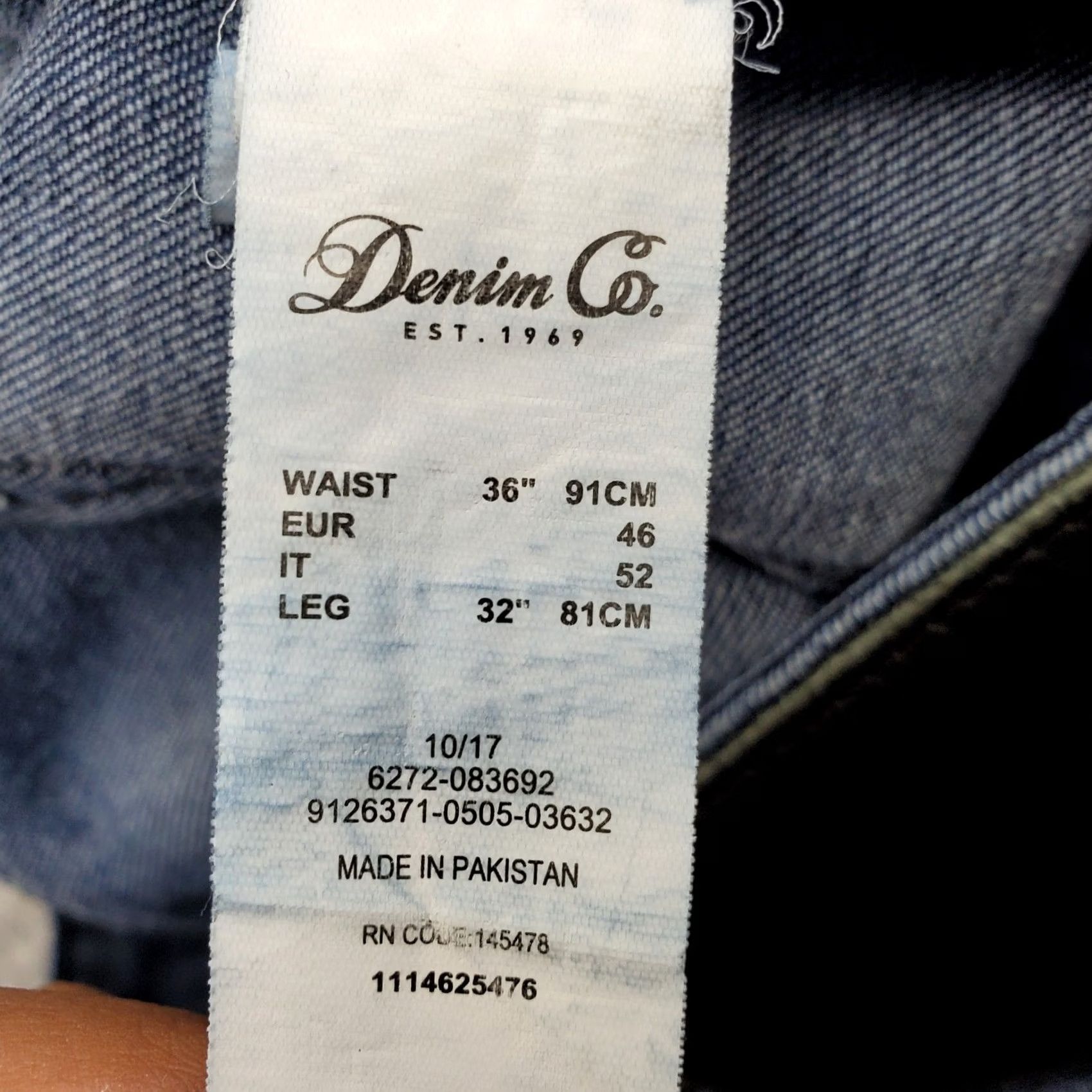 Denim & Co. Denim Co. Jeans Mens 36x32 Blue Denim Comfy Flex Stretch Distressed Skinny Leg Size US 36 / EU 52 - 7 Thumbnail