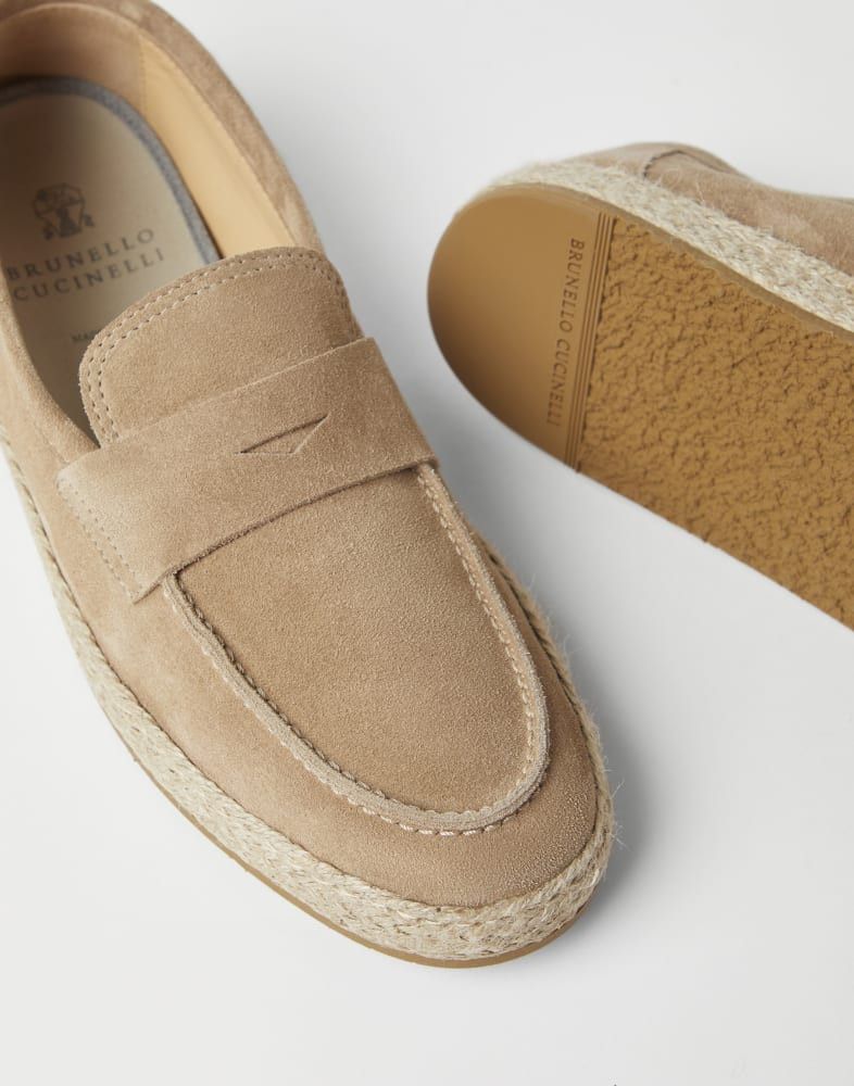 Brunello Cucinelli o1w1db10725 Pair Of Loafers in Beige Size US 7 / EU 40 - 4 Thumbnail