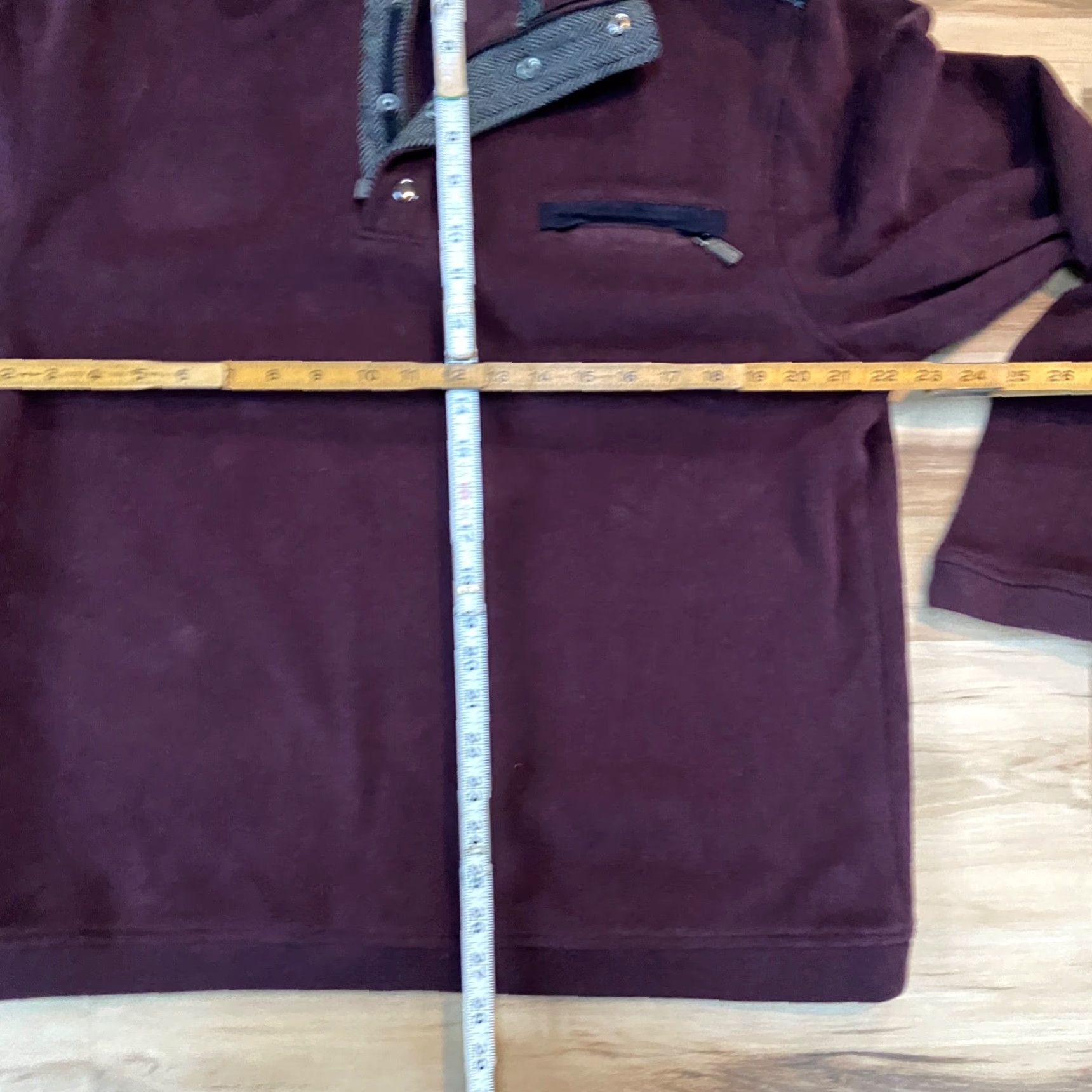 Vintage VINTAGE Nichoby by Age of Wisdom Sweater Mens XL Burgundy 1/4 Zip Mock Neck Snap Shirt Size US XL / EU 56 / 4 - 7 Thumbnail