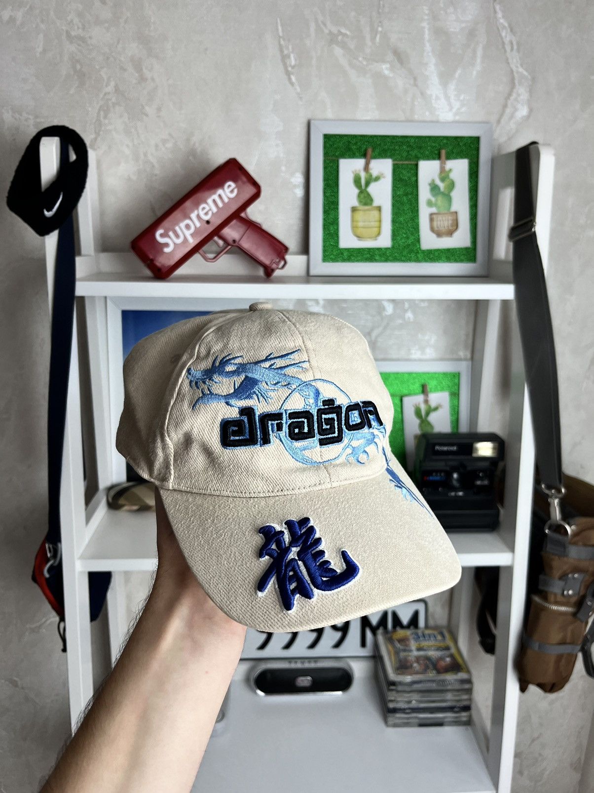 Japanese Brand × Vintage Vintage Japanese Dragon Cap Y2K 90s Size ONE SIZE - 2 Thumbnail