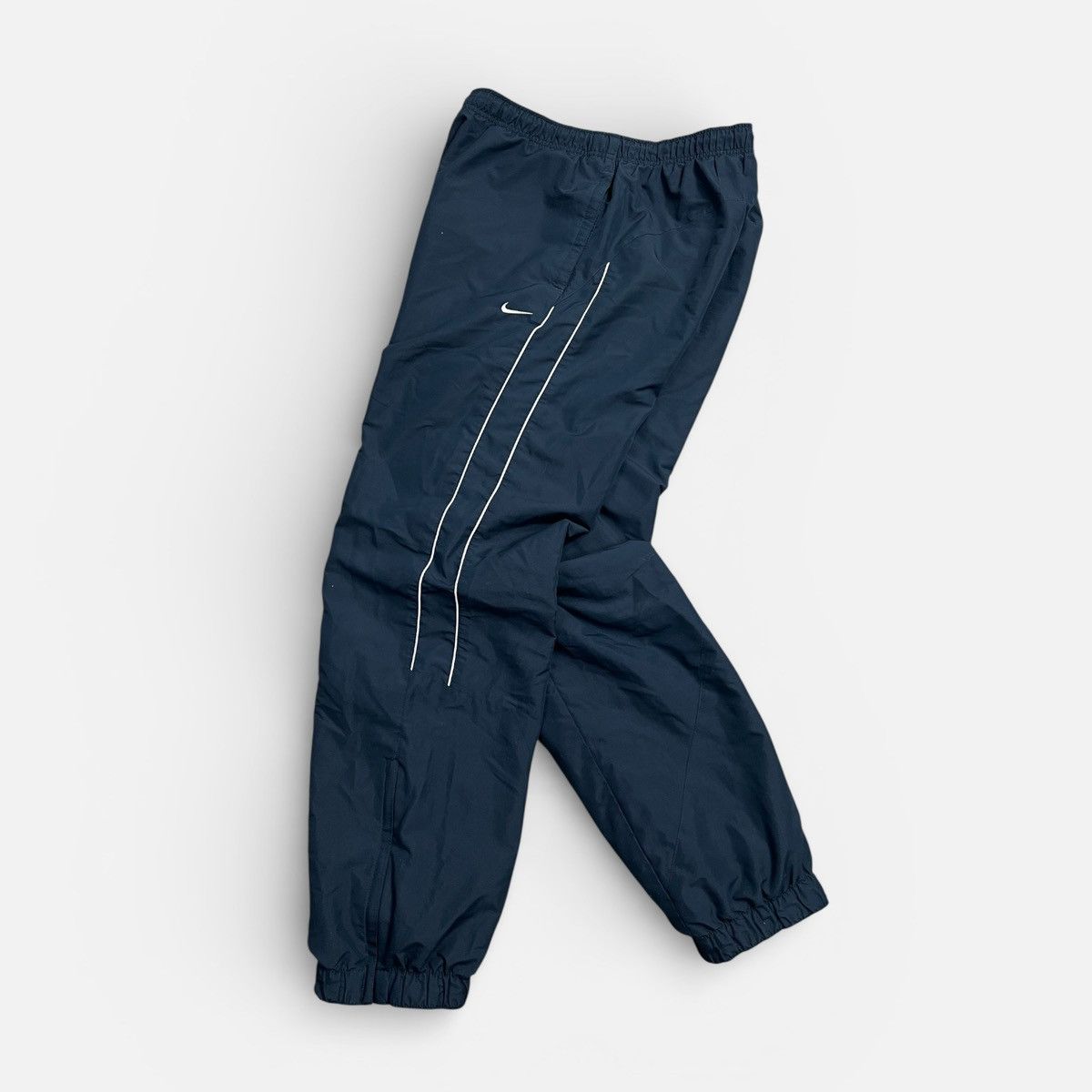 Nike Vintage 90s Nike Baggy Nylon Track Pants "Drill Style" Size US 34 / EU 50 - 1 Thumbnail