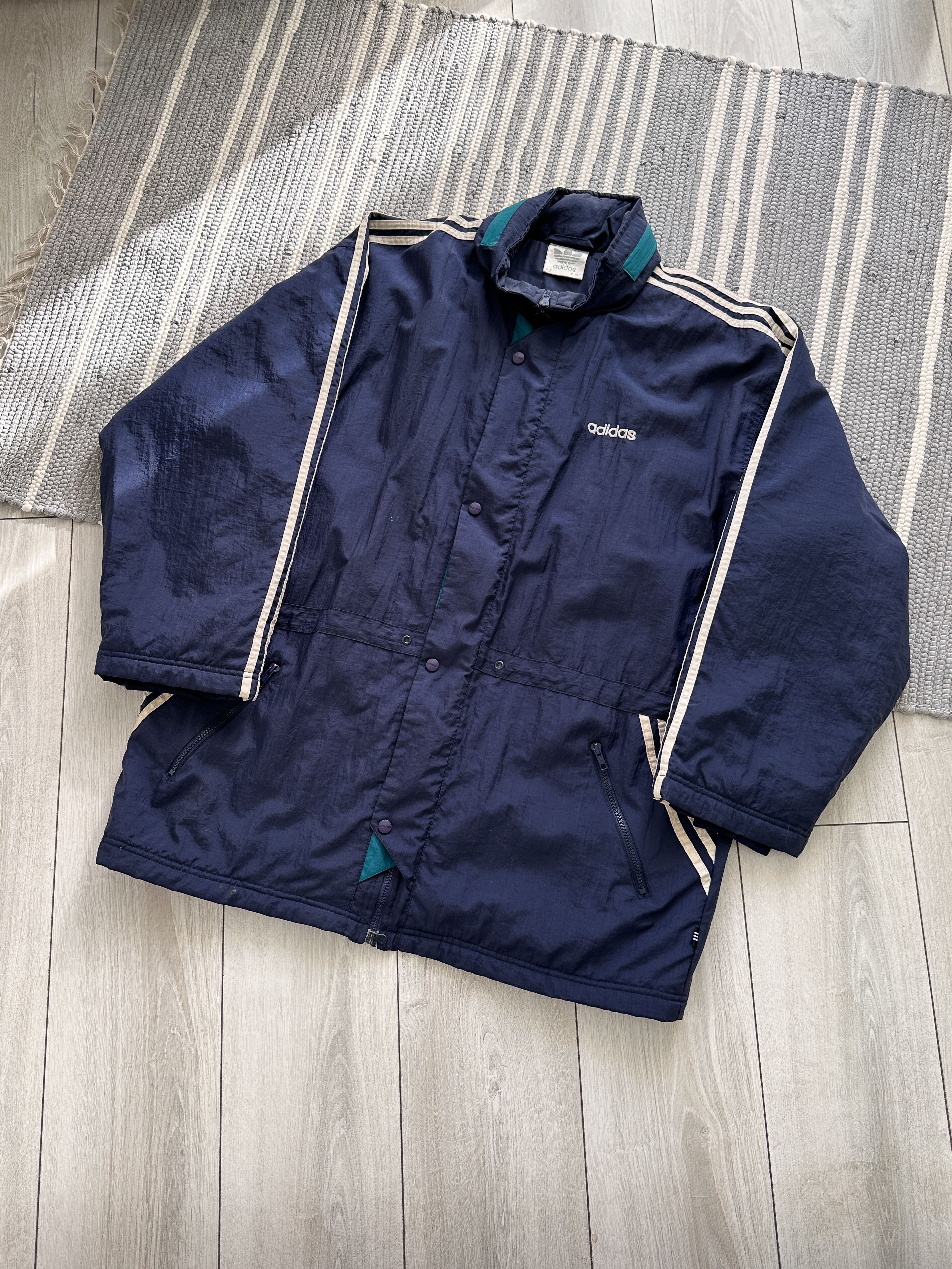 Adidas ADIDAS Vintage Windbreaker Coat Jacket Size US XL / EU 56 / 4 - 2 Thumbnail