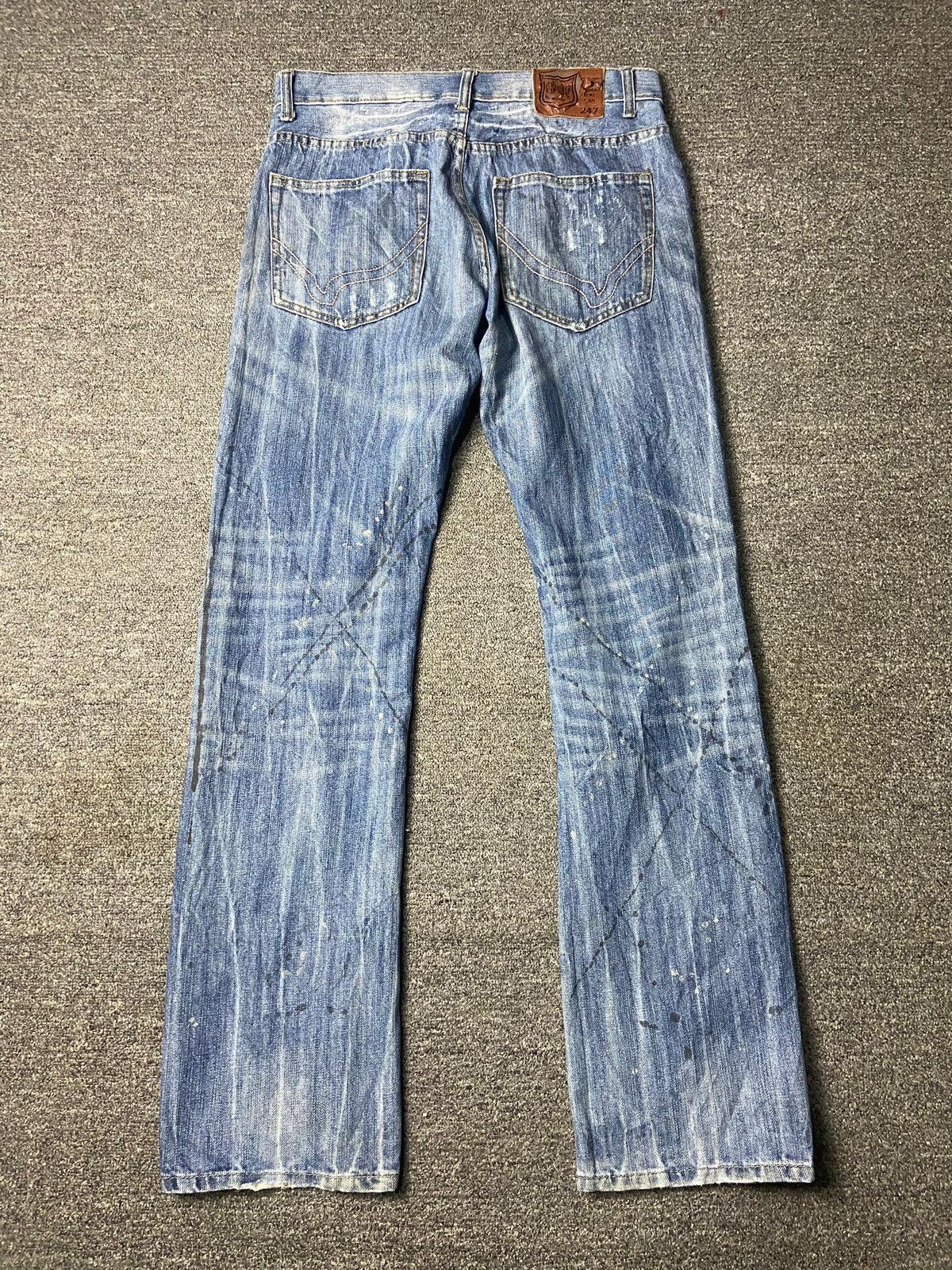 Japanese Brand Vintage SNUFF 247 Distressed Ripped Jeans (141) Size US 33 - 2 Thumbnail