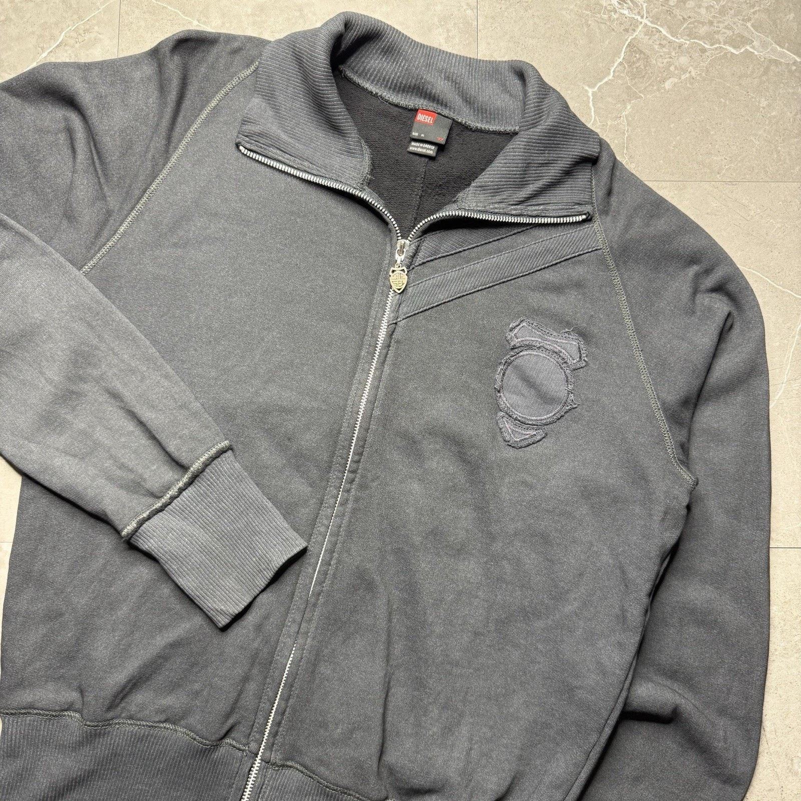 Diesel Diesel Women Full Zip Lightweight Sweatshirt Track Jacket Size XL / US 12-14 / IT 48-50 - 1 Thumbnail
