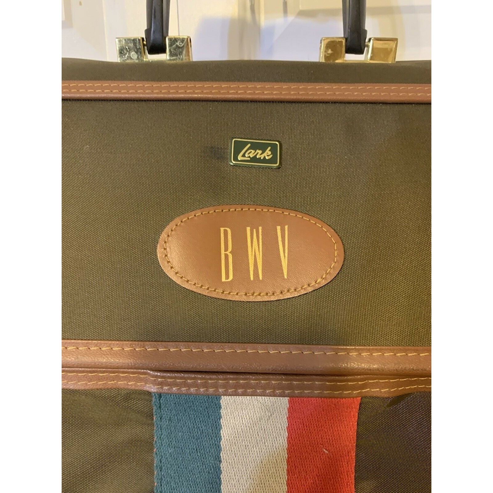 Other Vintage Lark Travel Luggage Hanging Garment Bag Olive Brown Size ONE SIZE - 2 Thumbnail